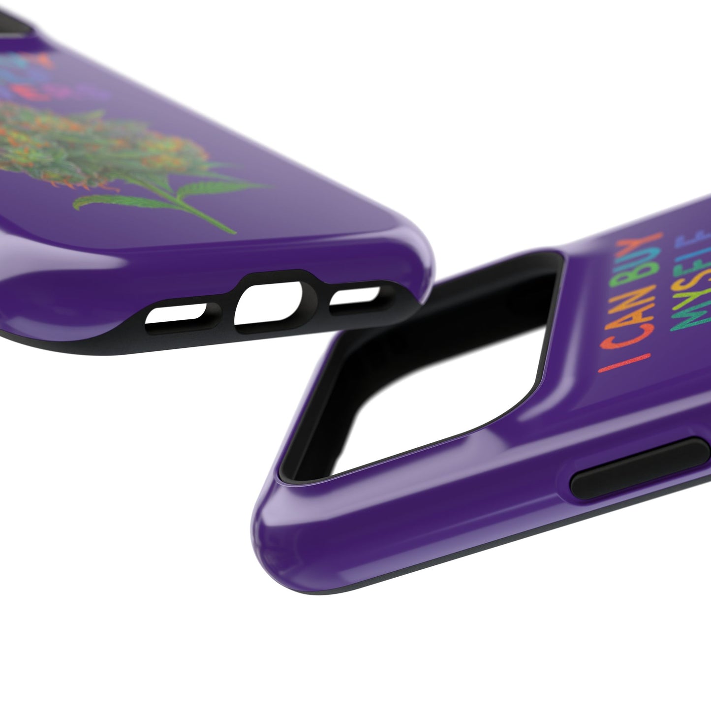Impact-Resistant Phone Case — "I Can Buy Myself Flowers" Colorful Floral Statement