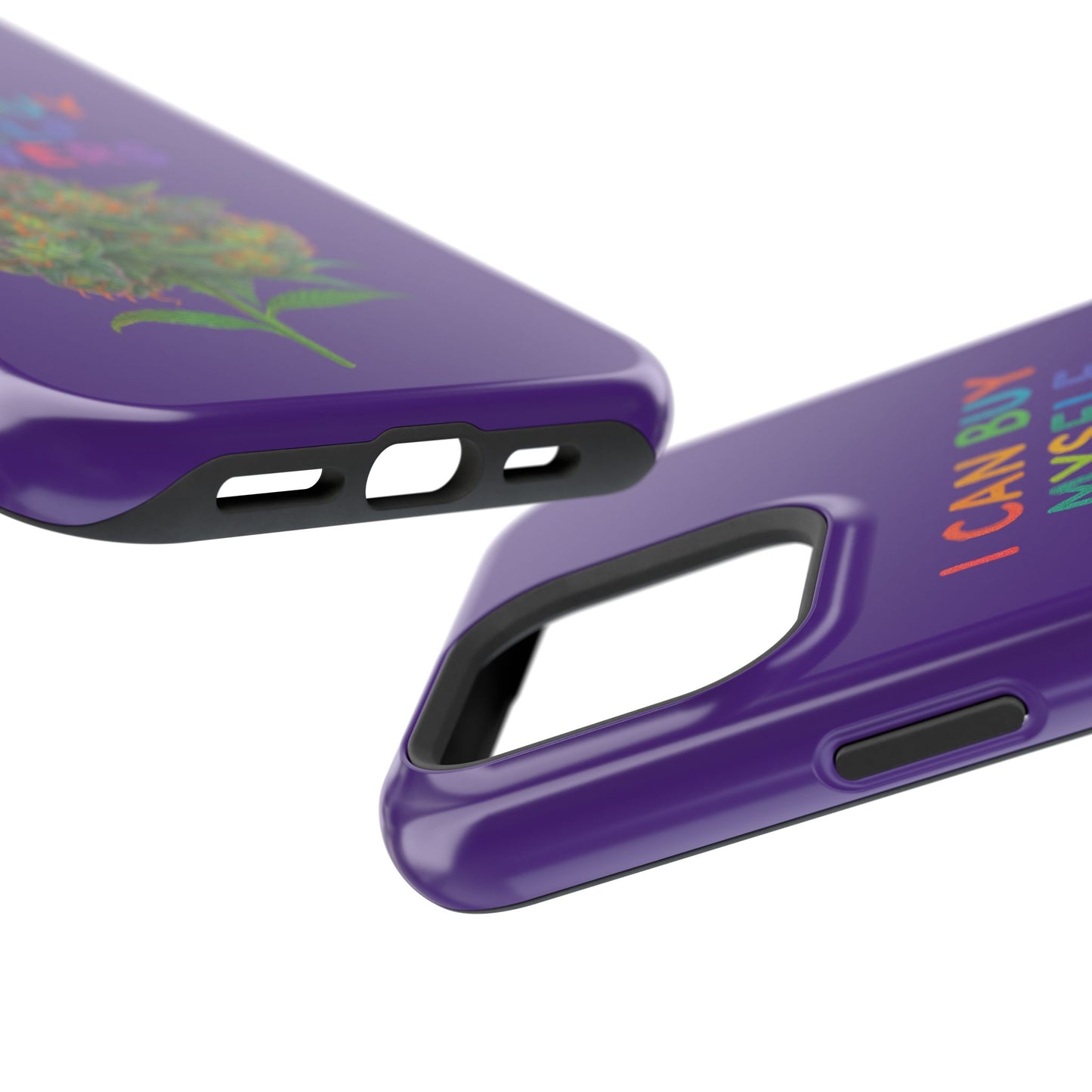 Impact-Resistant Phone Case — "I Can Buy Myself Flowers" Colorful Floral Statement