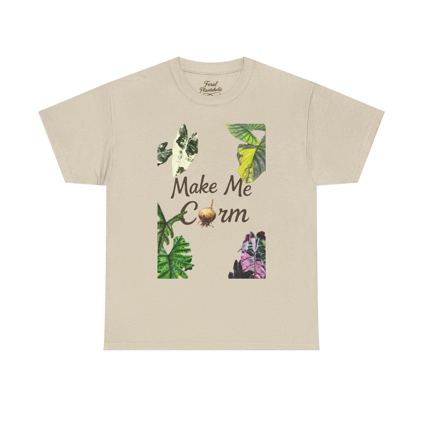 Make Me Corm Tee — Floral Graphic Cotton T‑Shirt