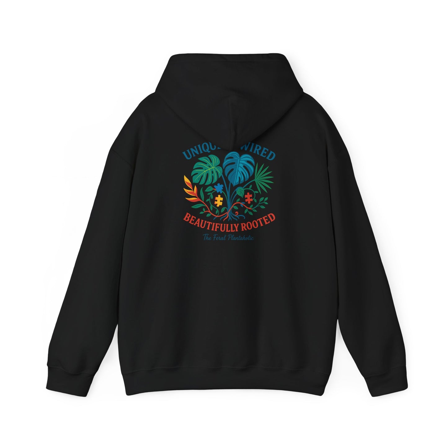 Unique Beautifully Rooted Hoodie, Tropical Sweatshirt, Unisex Hooded Sweatshirt, Casual Apparel, Eco-friendly Fashion