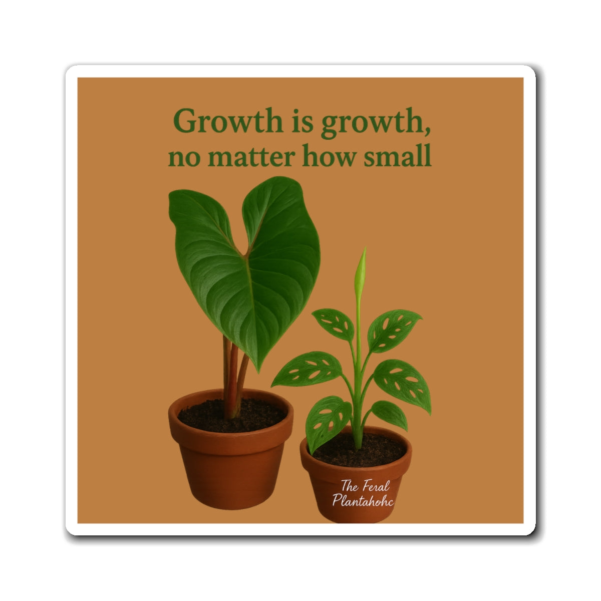 Inspirational Plant Magnets | Growth is Growth Decor | Kitchen, Home Office, Gardening Gifts, Eco-Friendly Souvenirs, Unique [...]