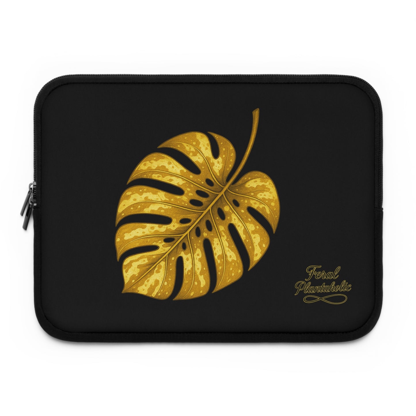 Stylish Monstera Leaf Laptop Sleeve, Floral Laptop Case, Tech Accessory, Gift for Her, Tropical Aesthetic