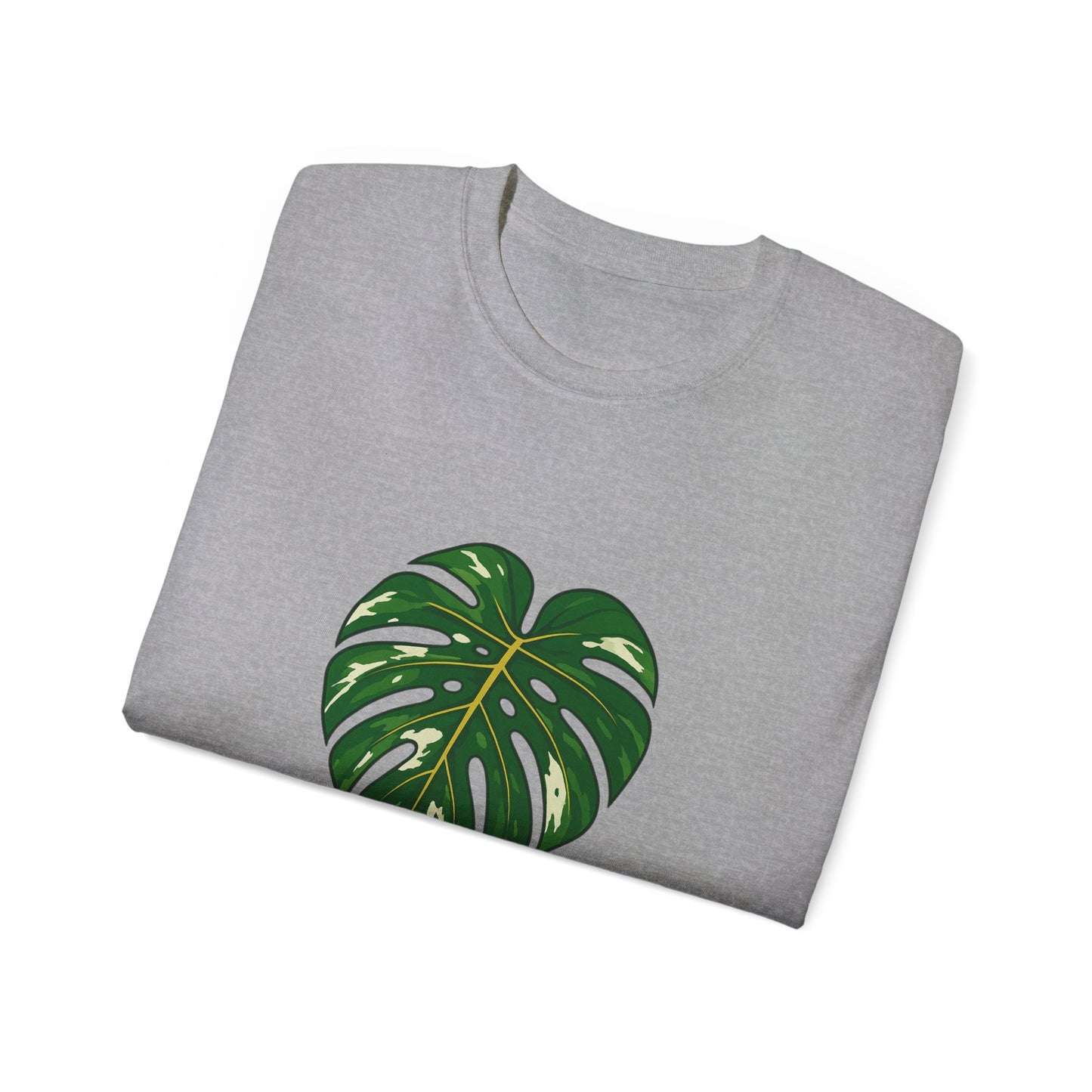 Monstera Energy Only Unisex Cotton Tee, Tropical Plant Tee, Nature Lover Shirt, Casual Summer Top, Eco-Friendly Gift, Botanical Graphic Tee