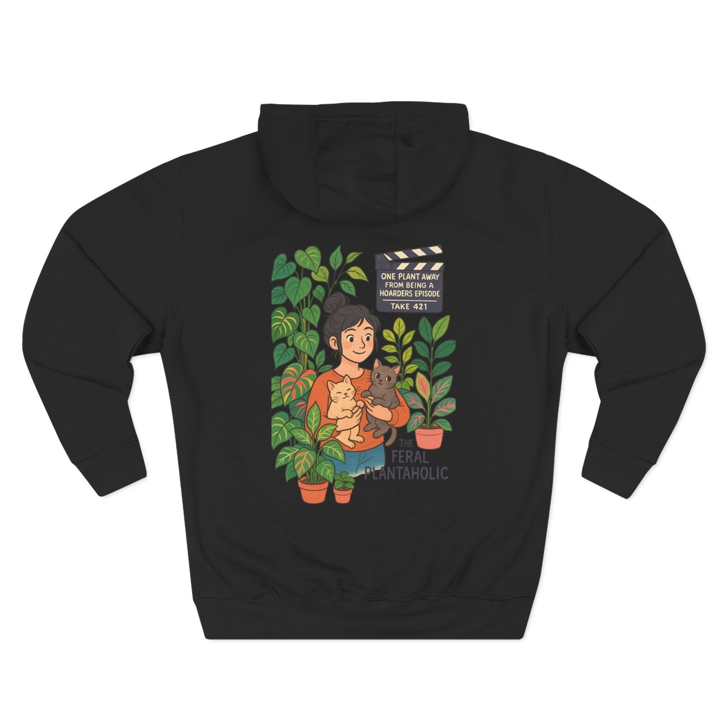 Cozy Feral Plant Parent Hoodie, Nature Lover Gift, Cute Pet Enthusiast Sweatshirt, Perfect for Plant Lovers, Eco-Friendly Fashion