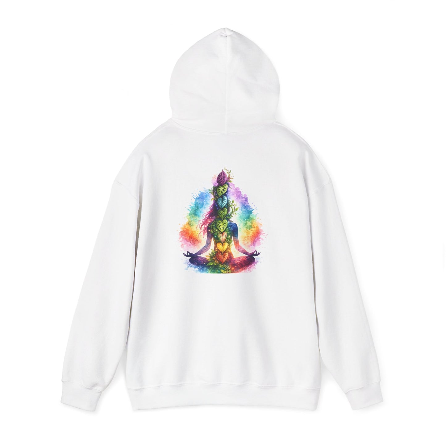 Meditation Chakra Hoodie — Colorful Rainbow Yoga Spiritual Sweatshirt