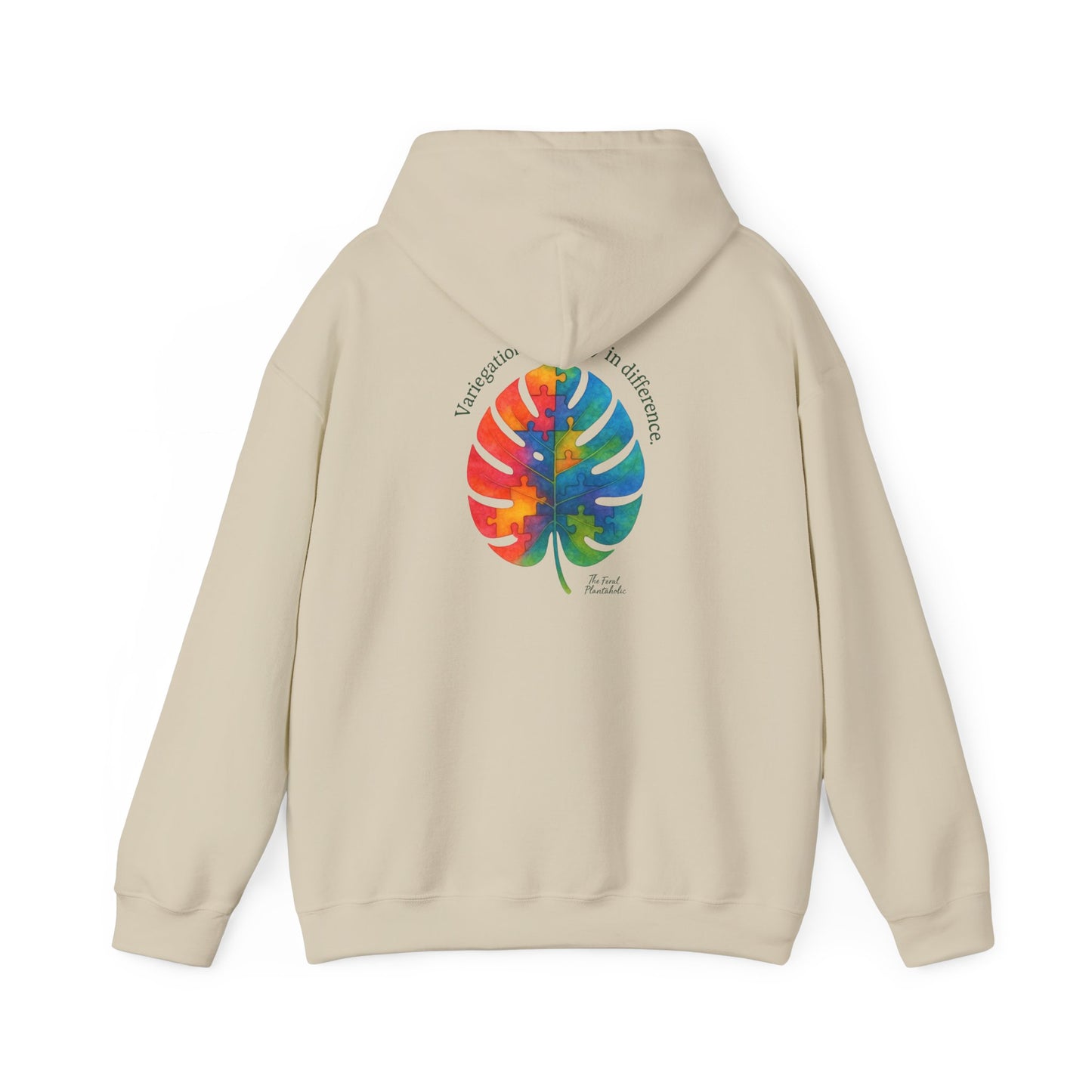 Tropical Vibes Hoodie | Unisex Heavy Blend™ Hooded Sweatshirt, Colorful Leaf Design, Cozy Gift, Casual Wear, Summer Essentials