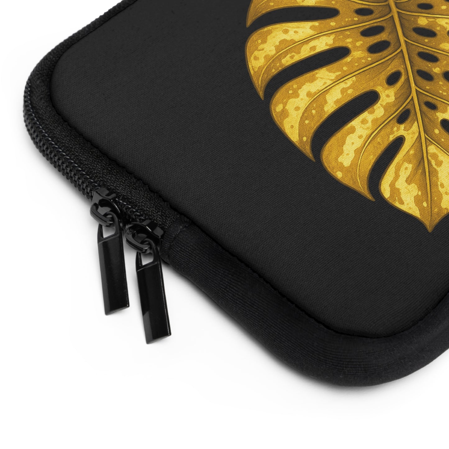 Stylish Monstera Leaf Laptop Sleeve, Floral Laptop Case, Tech Accessory, Gift for Her, Tropical Aesthetic