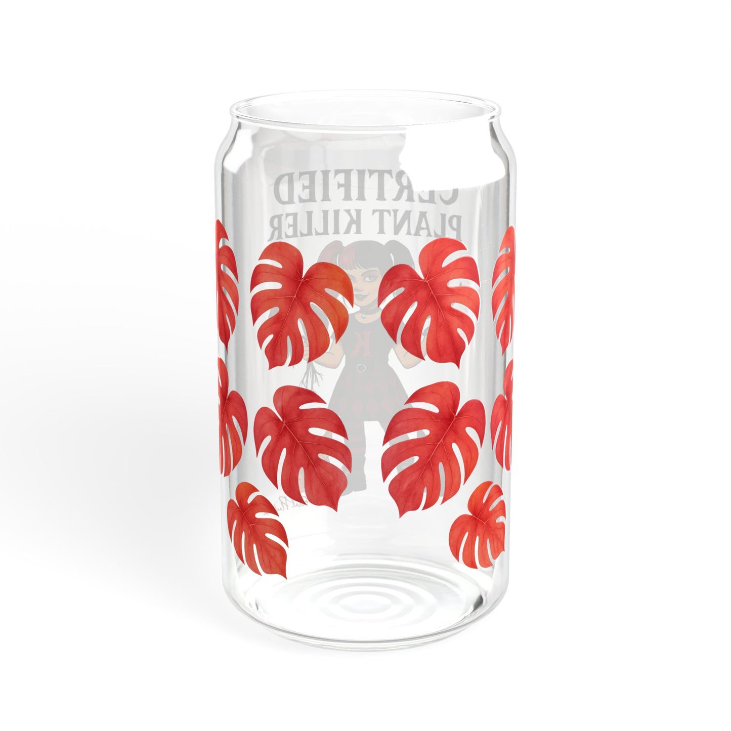 Certified Plant Killer Sipper Glass, 16oz - Fun Gift for Plant Lovers, Summer Vibes, Gardening Humor, Home Decor