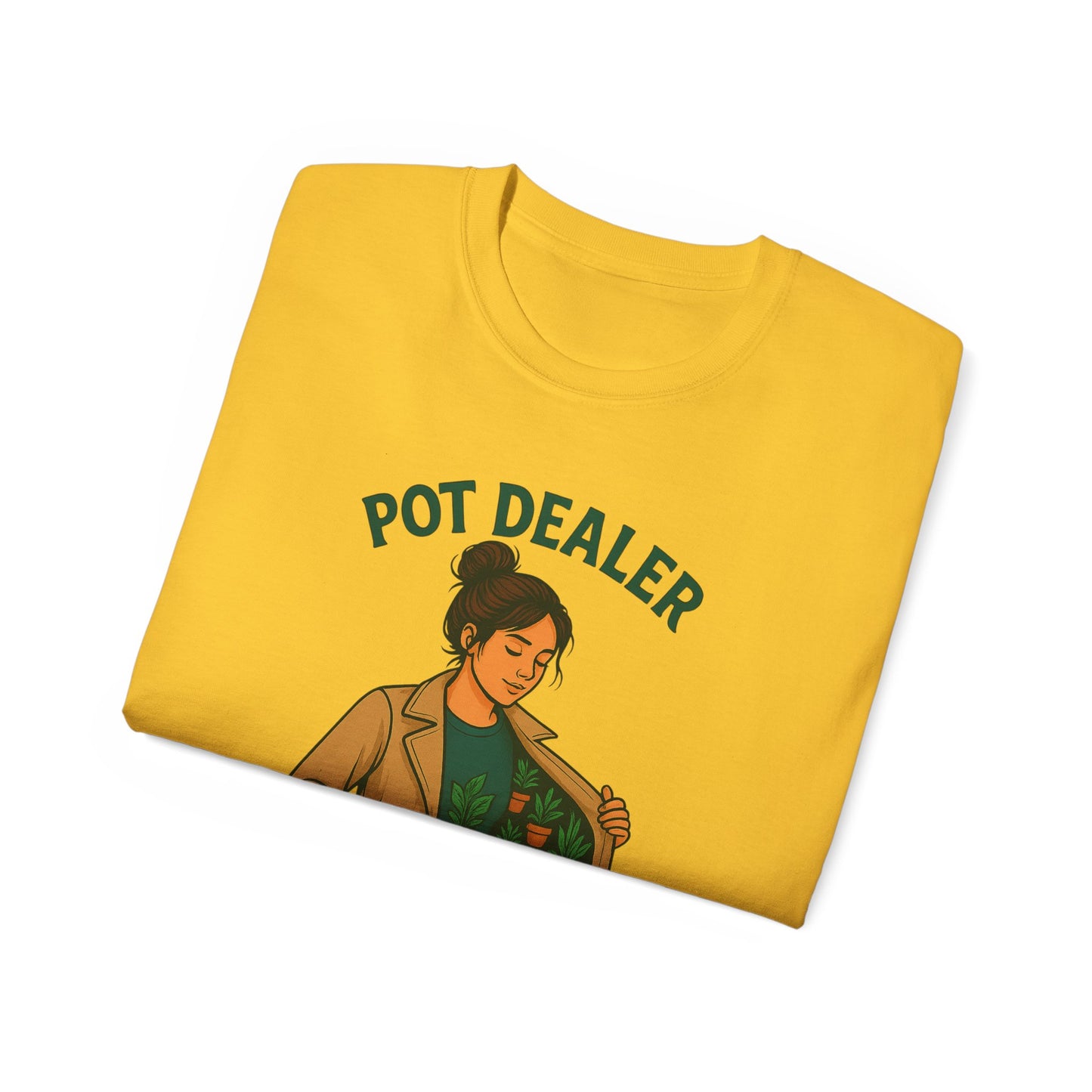 Pot Dealer Unisex Tee - Fun Plant Lover Gift, Gardening Shirt, Cute T-Shirt for Herb Enthusiasts, Plant Lover Apparel, Nature Lover Style