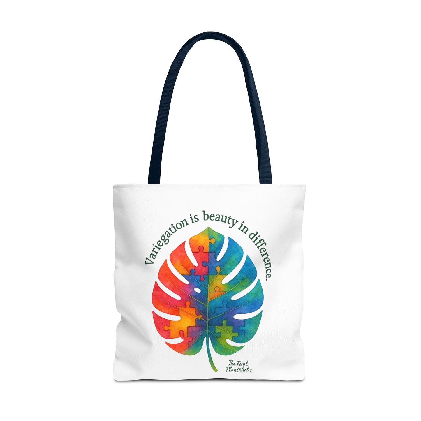 Colorful Monstera Leaf Tote Bag, Eco-Friendly Shopping Bag, Puzzle Aesthetic Purse, Nature Lover Gift, Art Tote for Every Occasion