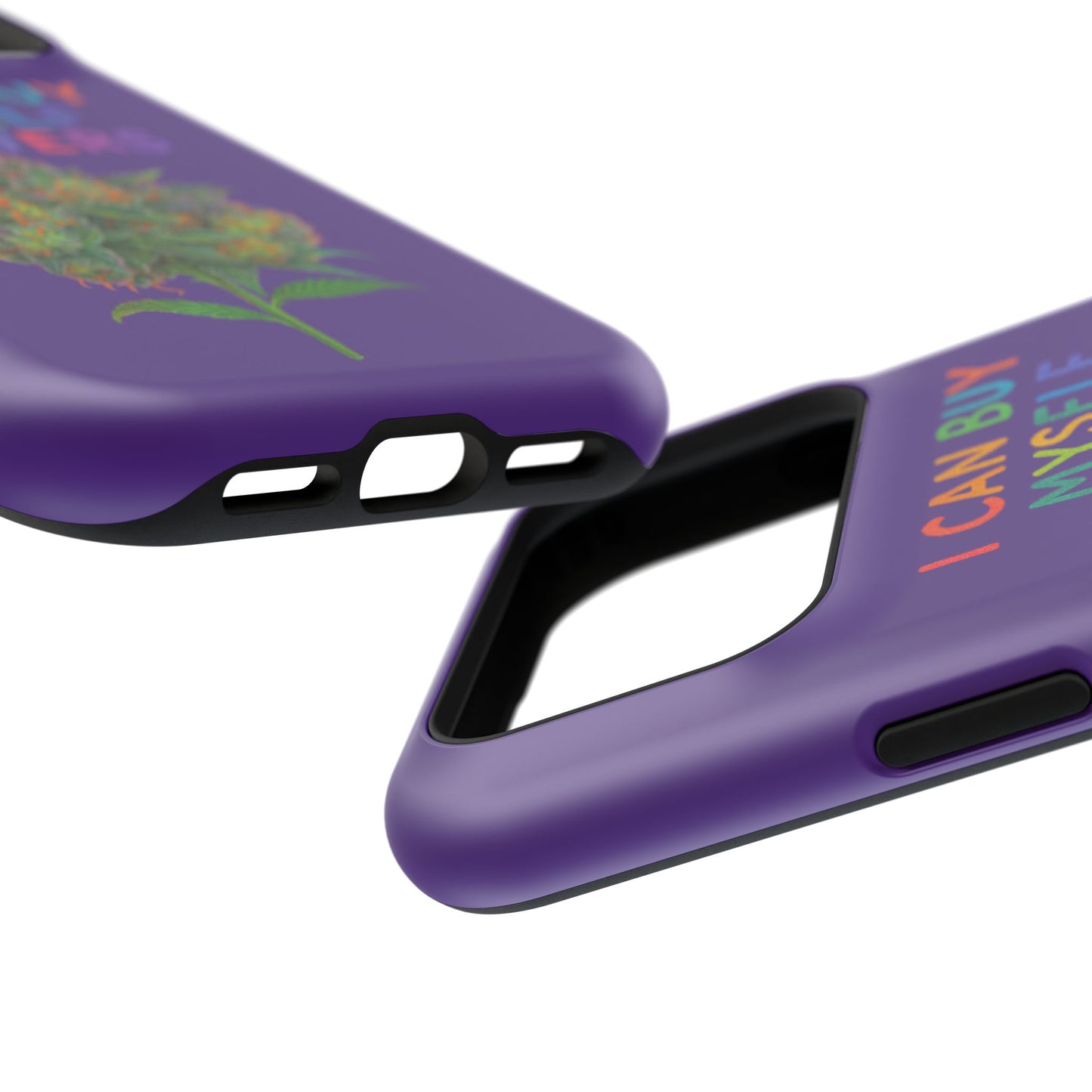 Impact-Resistant Phone Case — "I Can Buy Myself Flowers" Colorful Floral Statement