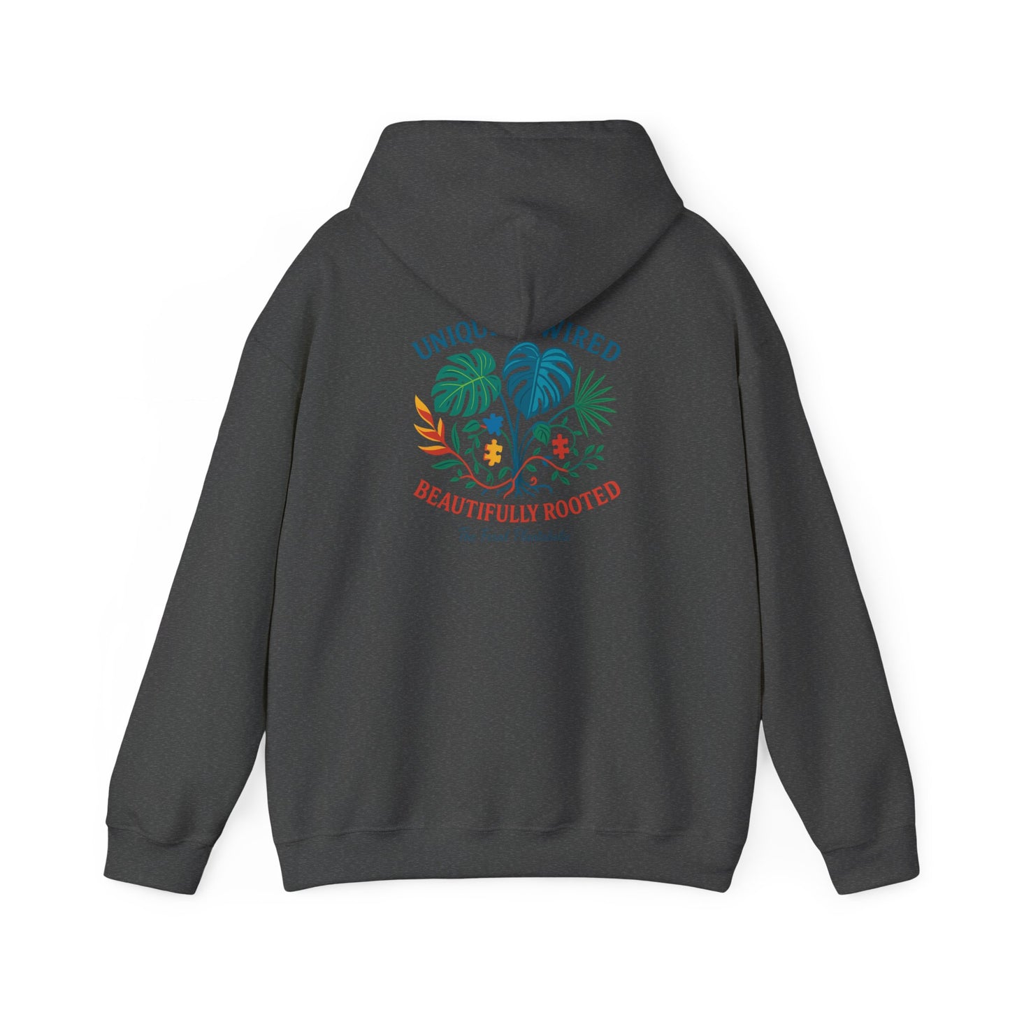 Unique Beautifully Rooted Hoodie, Tropical Sweatshirt, Unisex Hooded Sweatshirt, Casual Apparel, Eco-friendly Fashion