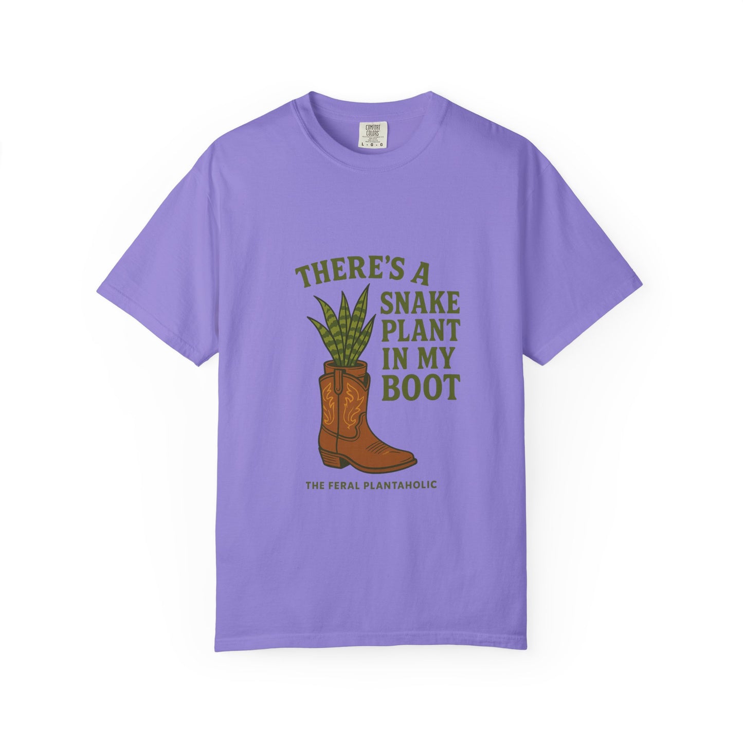 Snake Plant in My Boot T-Shirt | Unisex Garment-Dyed Tee for Plant Lovers, Gardening Gifts, Nature Vibes, Eco-Friendly Clothing, [...]