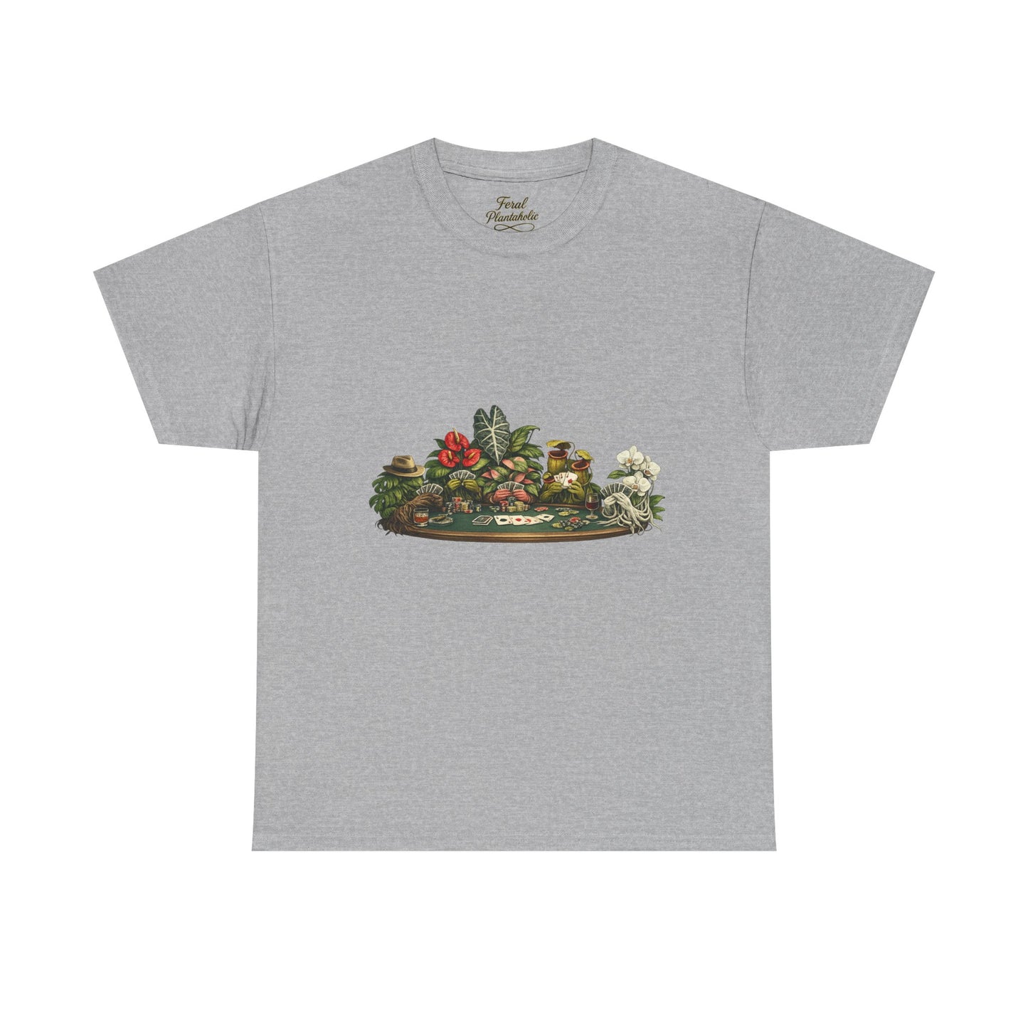 Vintage Botanical Dish Garden Tee — Floral Still Life Graphic T-Shirt