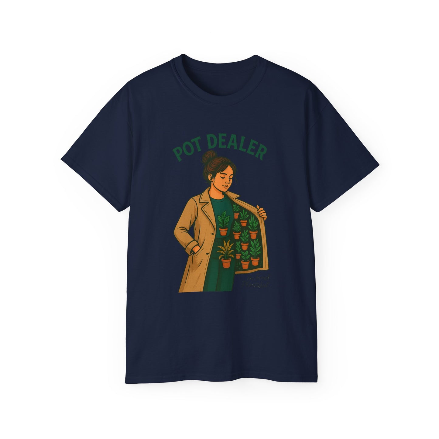 Pot Dealer Unisex Tee - Fun Plant Lover Gift, Gardening Shirt, Cute T-Shirt for Herb Enthusiasts, Plant Lover Apparel, Nature Lover Style