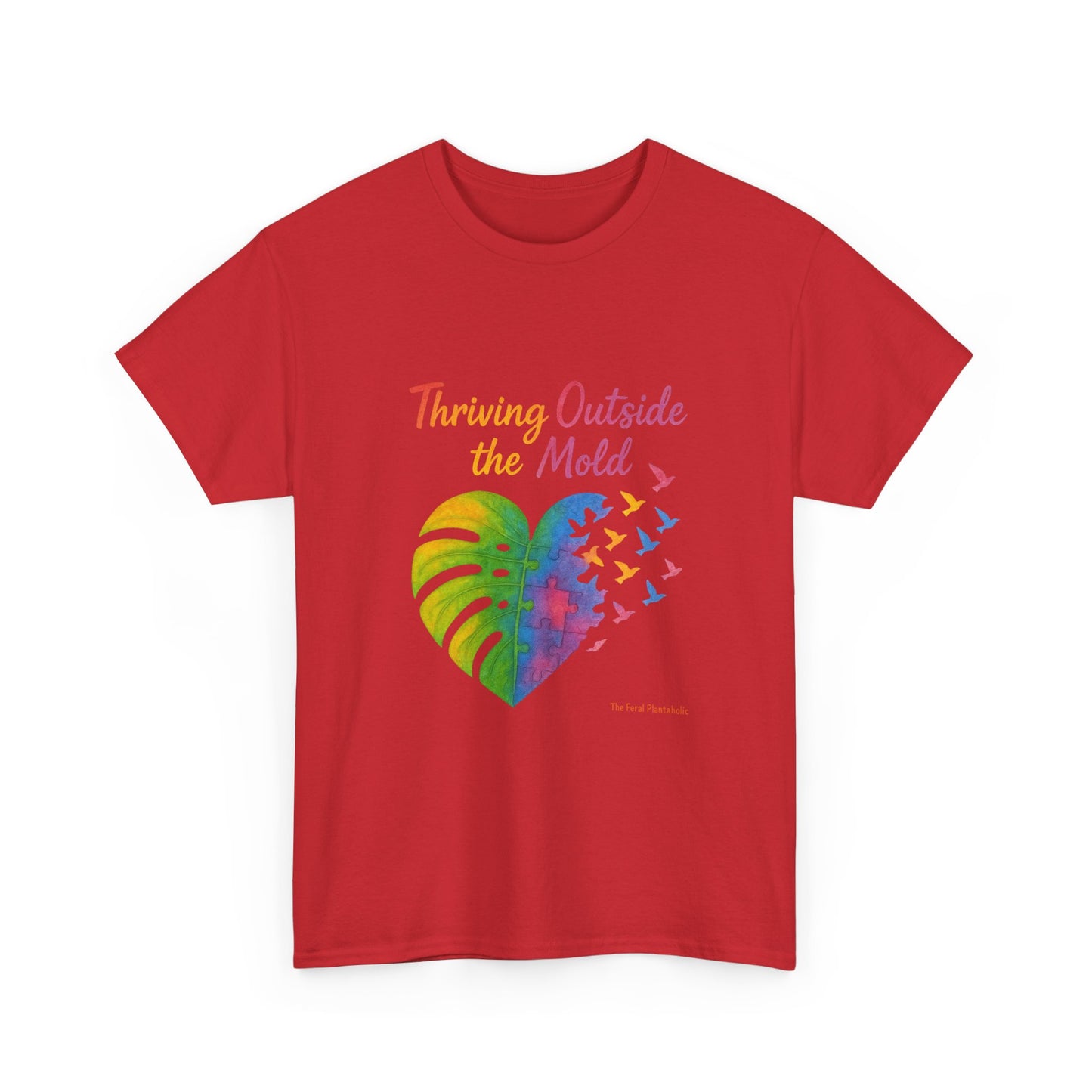 Colorful Inspirational T-Shirt, Unisex Heavy Cotton Tee for Moods, Casual Wear, Gifts for Friends, Self-Love, Spring Fashion