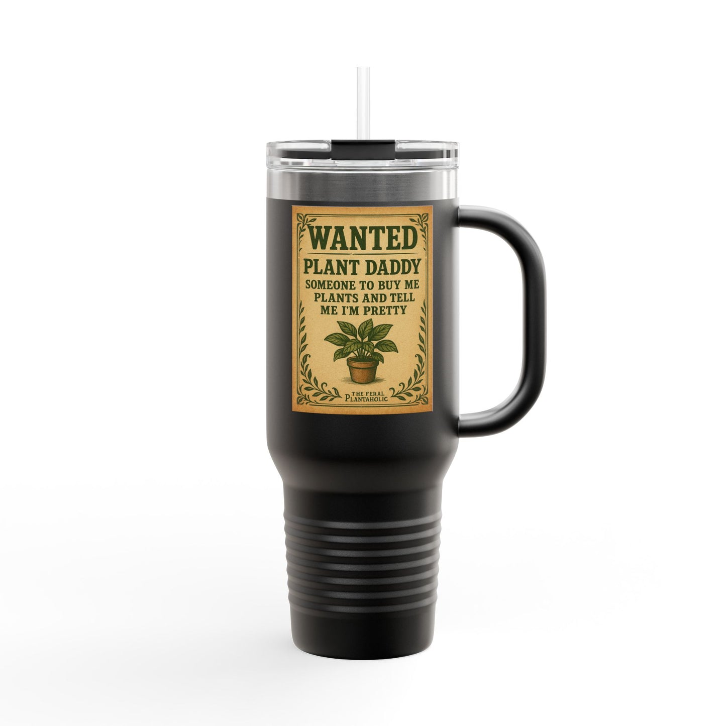 Wanted Plant Daddy Insulated Travel Mug, 40oz - Perfect Gift for Plant Lovers, Gardening Enthusiasts, Mother's Day, Father's Day, [...]