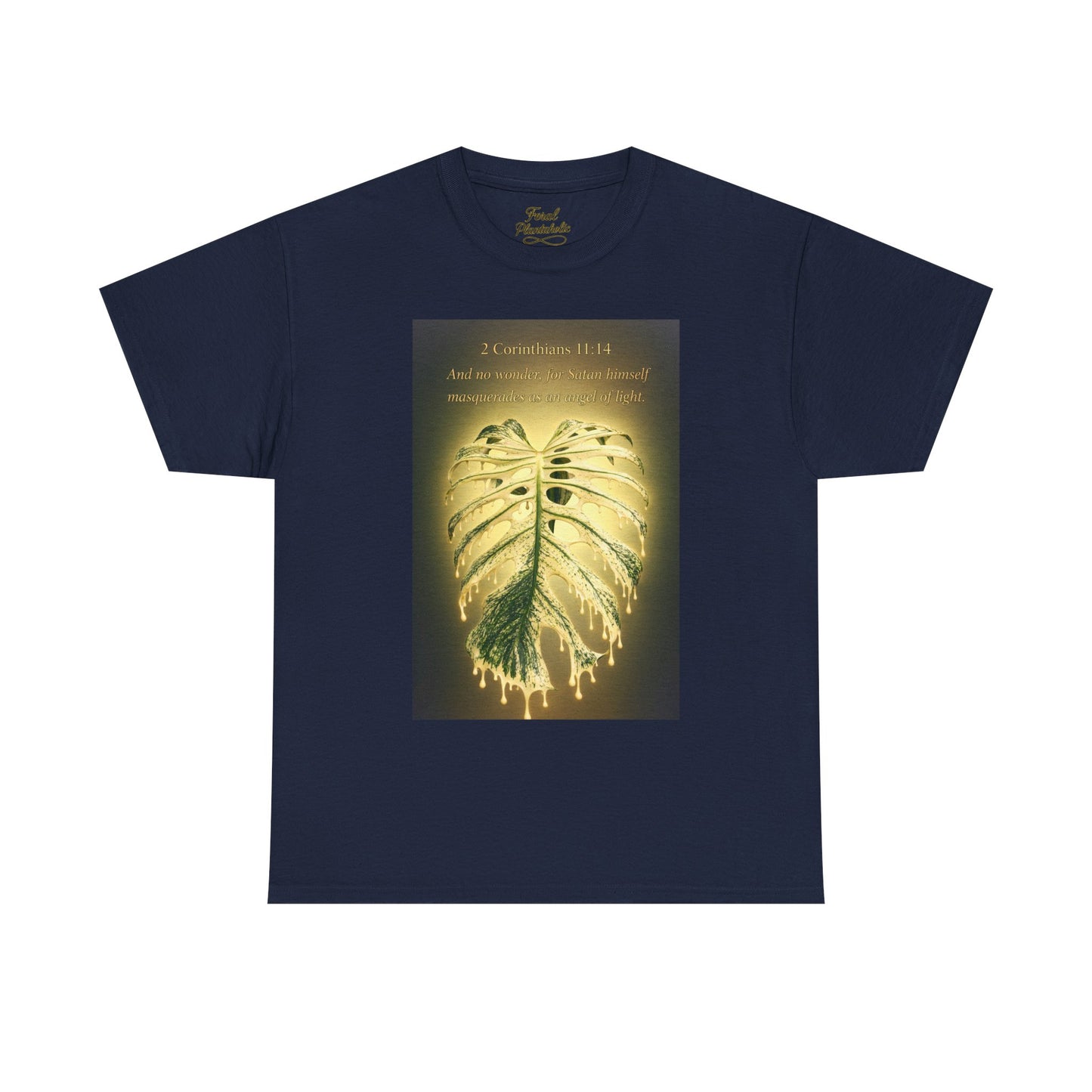 T-Shirt — Devil Monster Monstera Leaf Graphic Tee ("My Favourite Place")