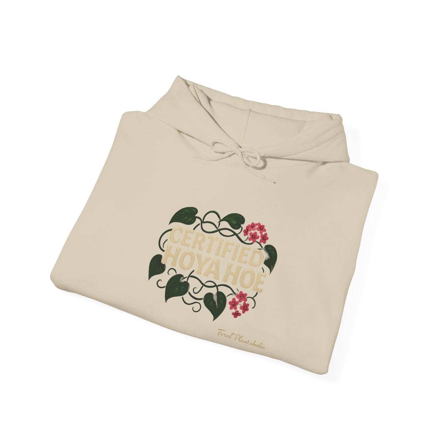 Certified Hoya Hoe Hoodie, Cute Plant Lover Sweatshirt, Gardening Gift, Cozy Unisex Sweater, Nature Lover Apparel