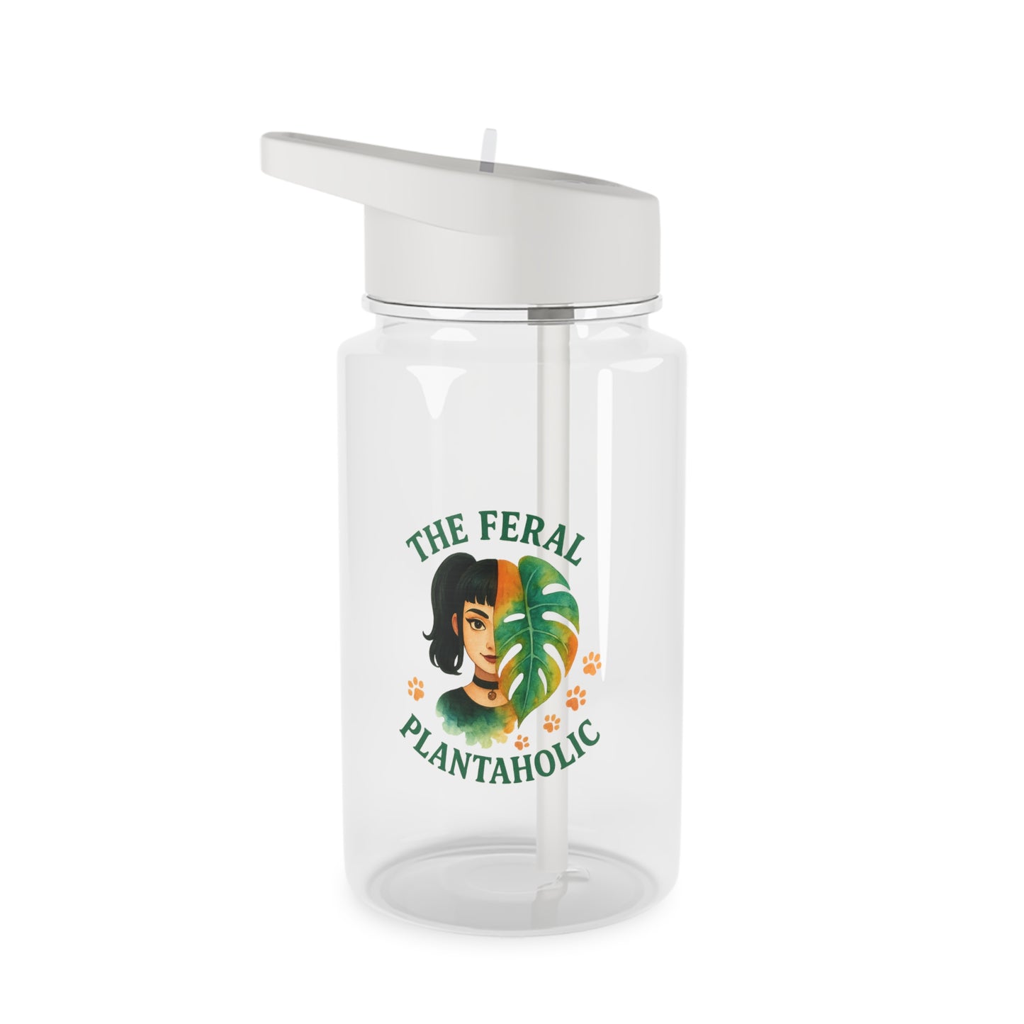 Feral Plantaholic Water Bottle, Eco-Friendly Hydration, Gift for Plant Lovers, Sustainable Hydration, Indoor Gardeners, Nature Enthusiasts