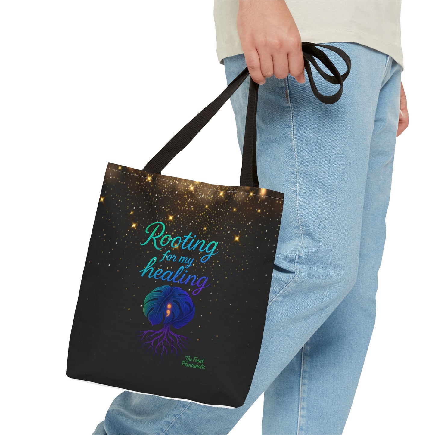 Healing Affirmation Tote Bag, Empowering Tote, Gift for Wellness, Inspirational Bag, Motivational Tote, Self-Care Accessory