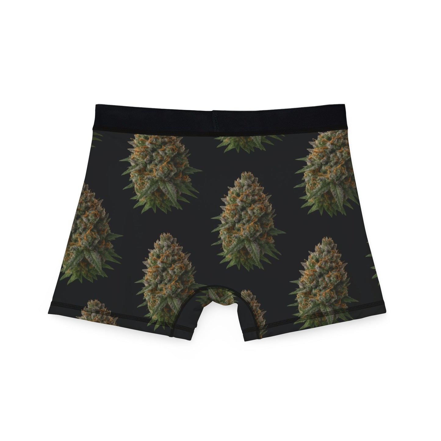 Cannabis Nug Pattern Boxer Briefs — Men's Novelty Printed Boxers