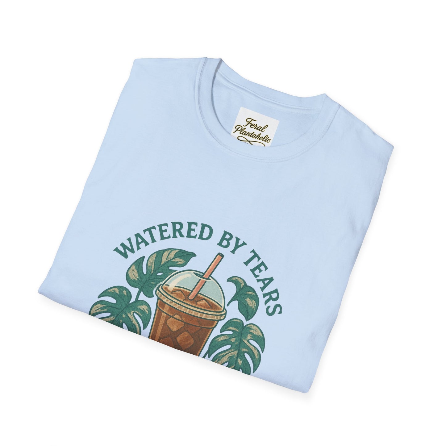 Watered by Tears and Coffee Unisex T-Shirt, Humorous Coffee Lover Shirt, Gift for Coffee Enthusiasts, Casual Wear, Perfect for [...]