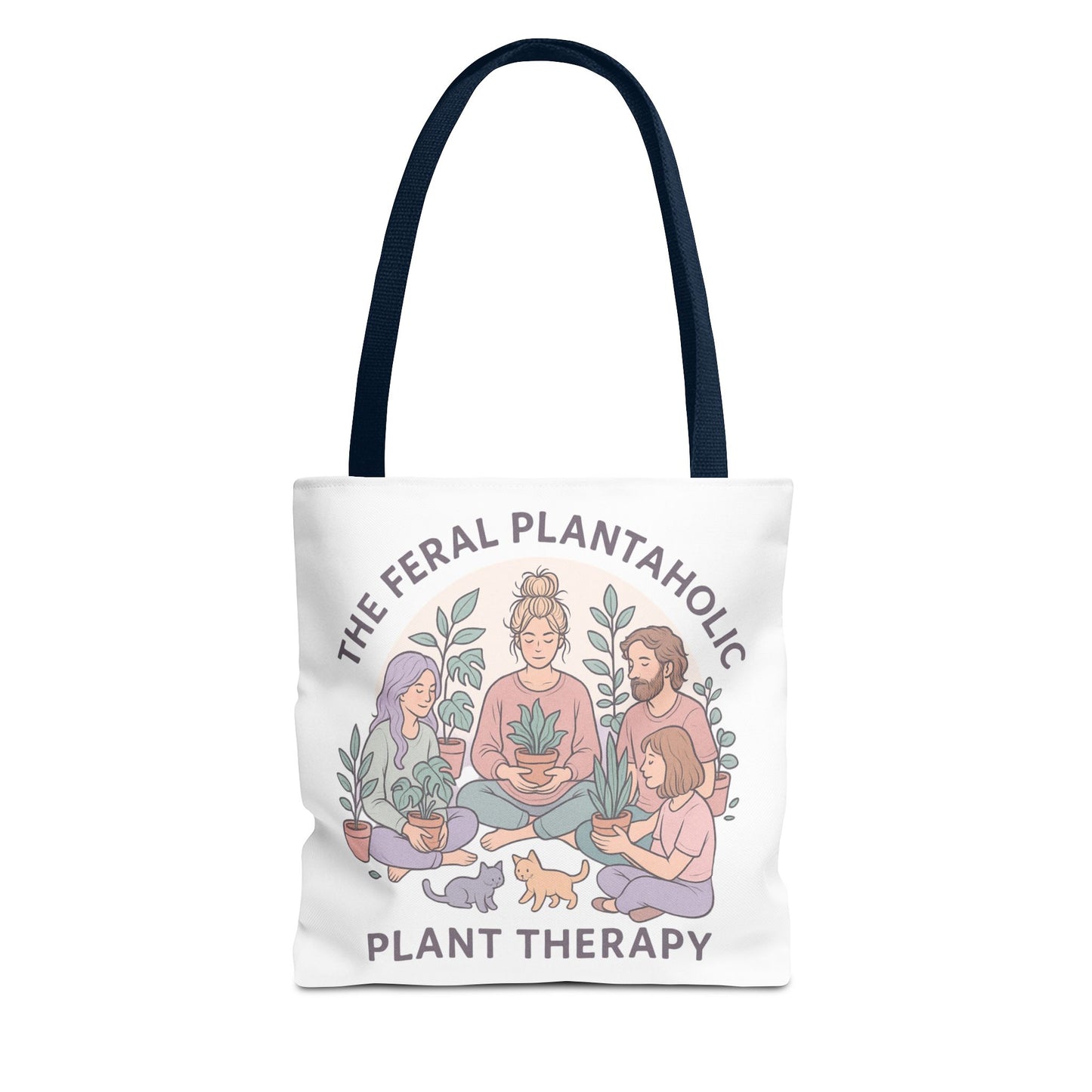 Feral Plantaholic Tote Bag, Plant Therapy Bag, Eco-Friendly Tote, Gifts for Gardeners, Plant Lover Accessories, Boho Style