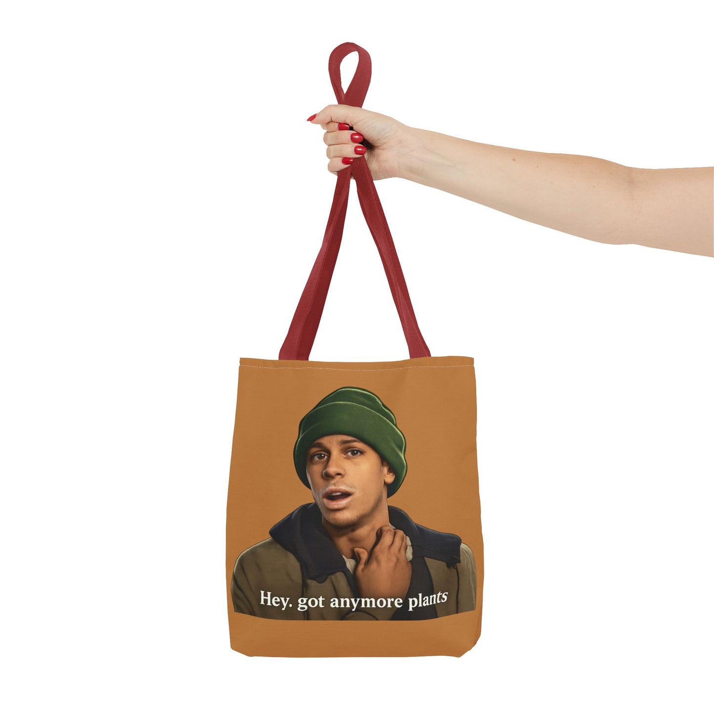Funny Plant Lover Tote Bag — "Hey, got anymore plants" Graphic Tote