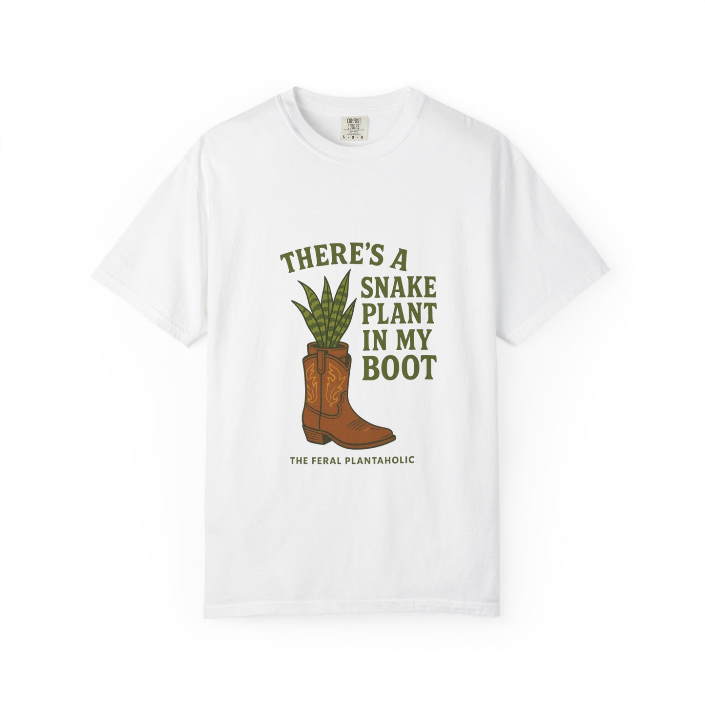 Snake Plant in My Boot T-Shirt | Unisex Garment-Dyed Tee for Plant Lovers, Gardening Gifts, Nature Vibes, Eco-Friendly Clothing, [...]