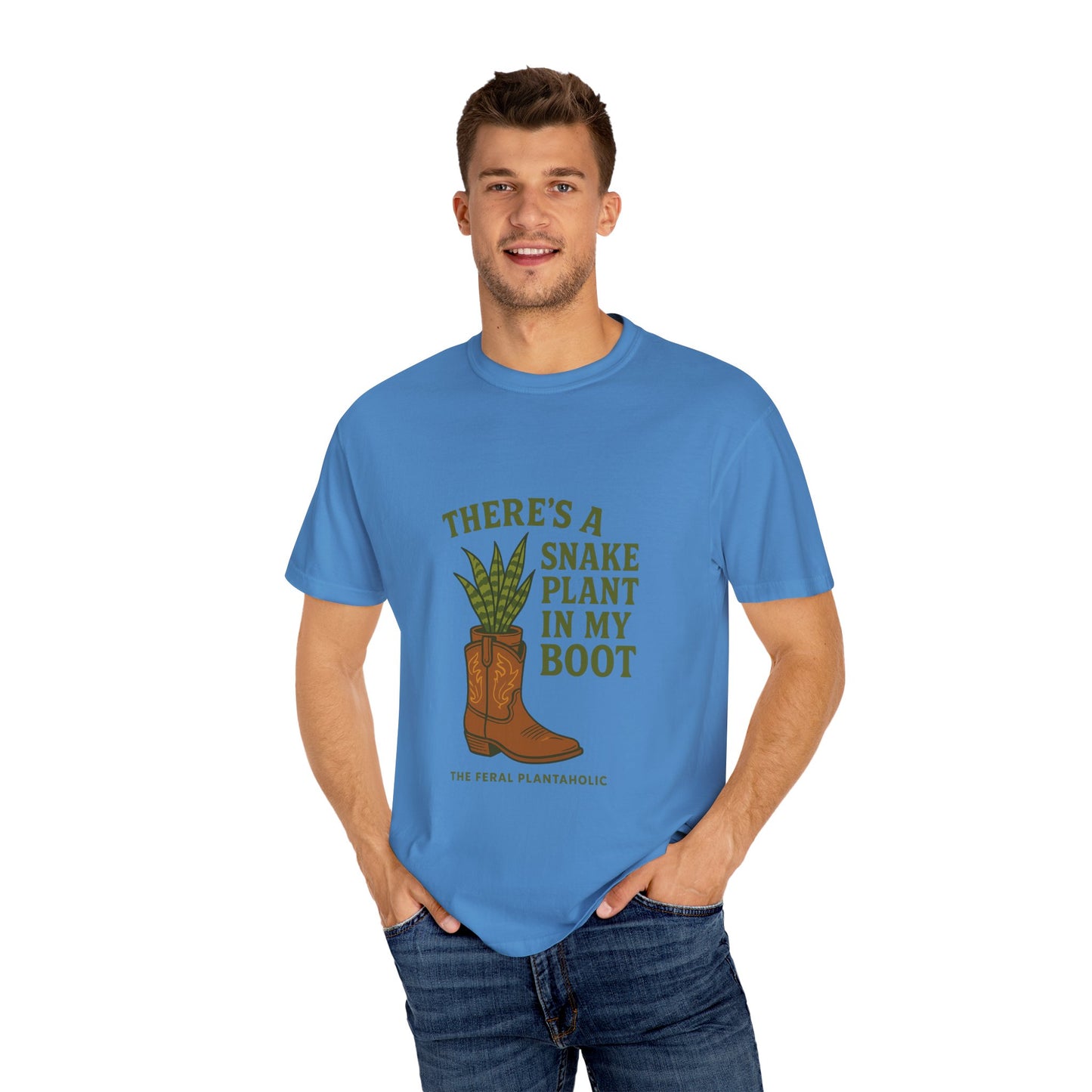 Snake Plant in My Boot T-Shirt | Unisex Garment-Dyed Tee for Plant Lovers, Gardening Gifts, Nature Vibes, Eco-Friendly Clothing, [...]