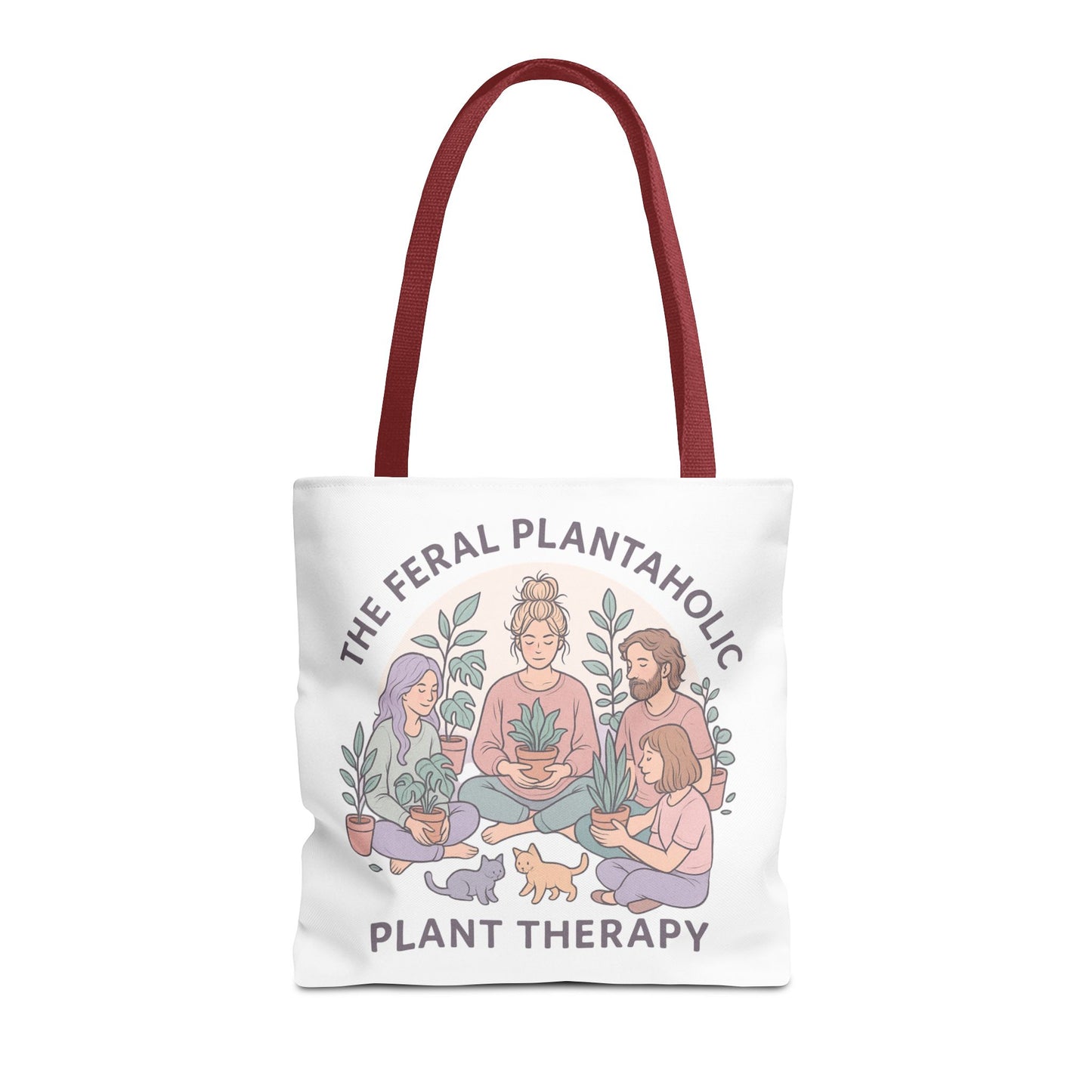 Feral Plantaholic Tote Bag, Plant Therapy Bag, Eco-Friendly Tote, Gifts for Gardeners, Plant Lover Accessories, Boho Style