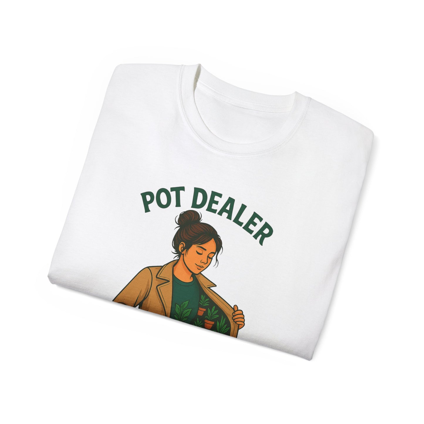 Pot Dealer Unisex Tee - Fun Plant Lover Gift, Gardening Shirt, Cute T-Shirt for Herb Enthusiasts, Plant Lover Apparel, Nature Lover Style