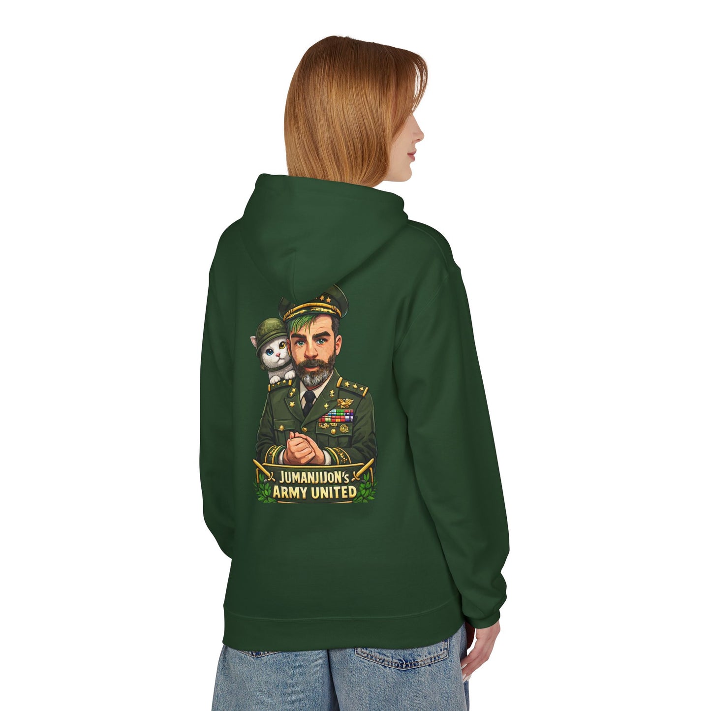 JUMANGIJON ARMY Hoodie — Jumanjiun’s Army United Graphic Hoodie (White)
