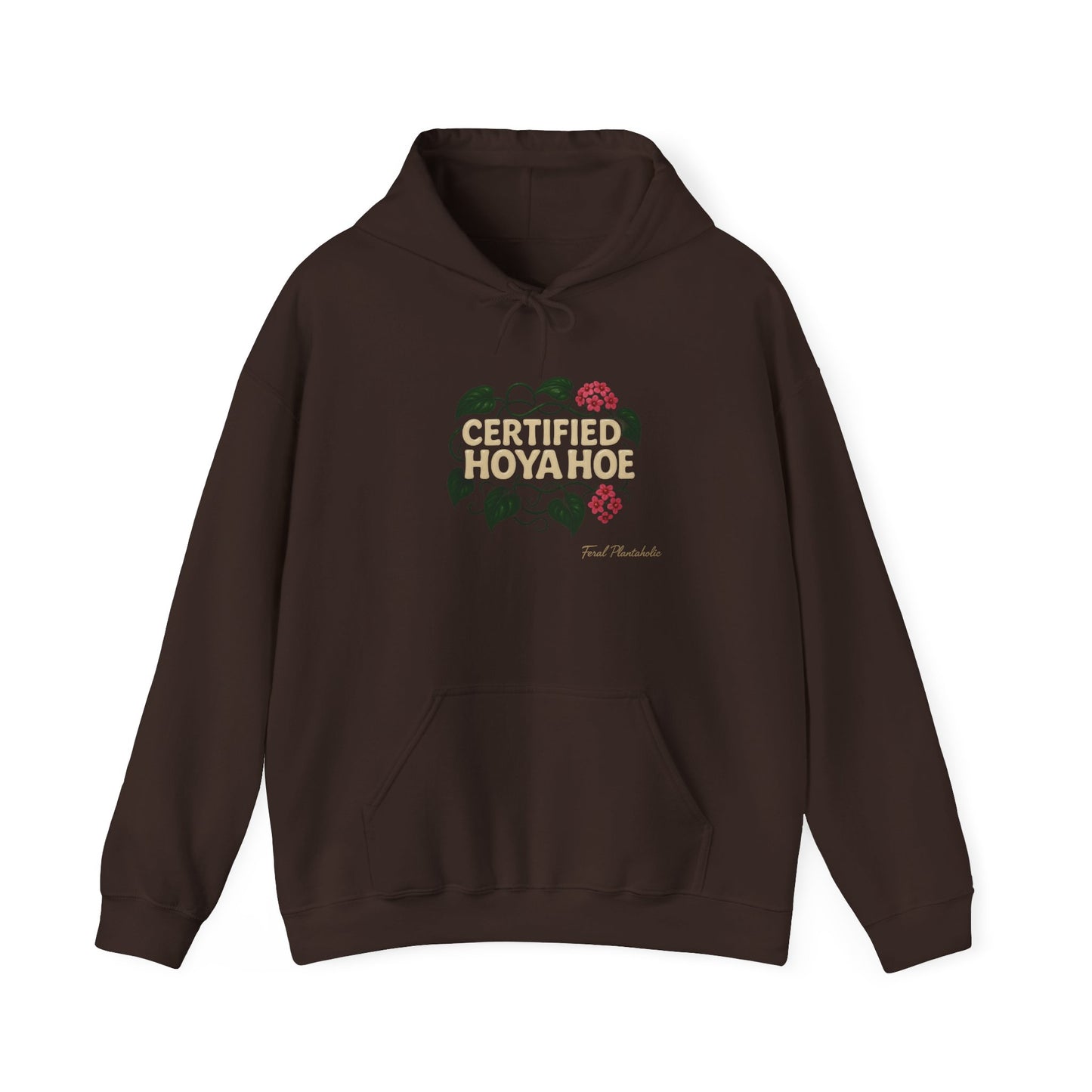 Certified Hoya Hoe Hoodie, Cute Plant Lover Sweatshirt, Gardening Gift, Cozy Unisex Sweater, Nature Lover Apparel