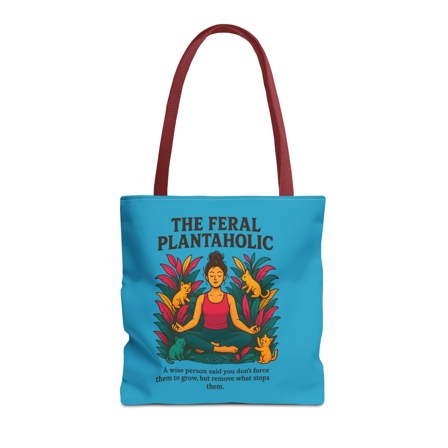 Feral Plantaholic Tote Bag - Eco-Friendly Shopping Bag, Gardening Lover Gift, Nature Enthusiast Accessory, Earth Day Must-Have
