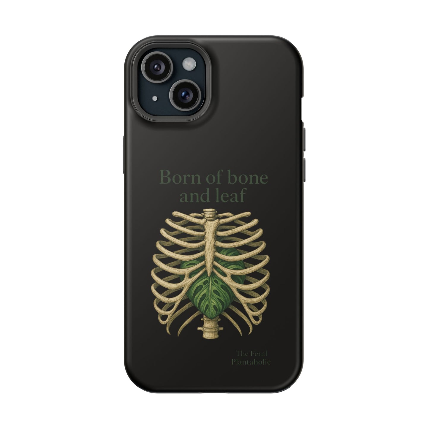 Born of Bone and Leaf Phone Case — Impact-Resistant iPhone Cover