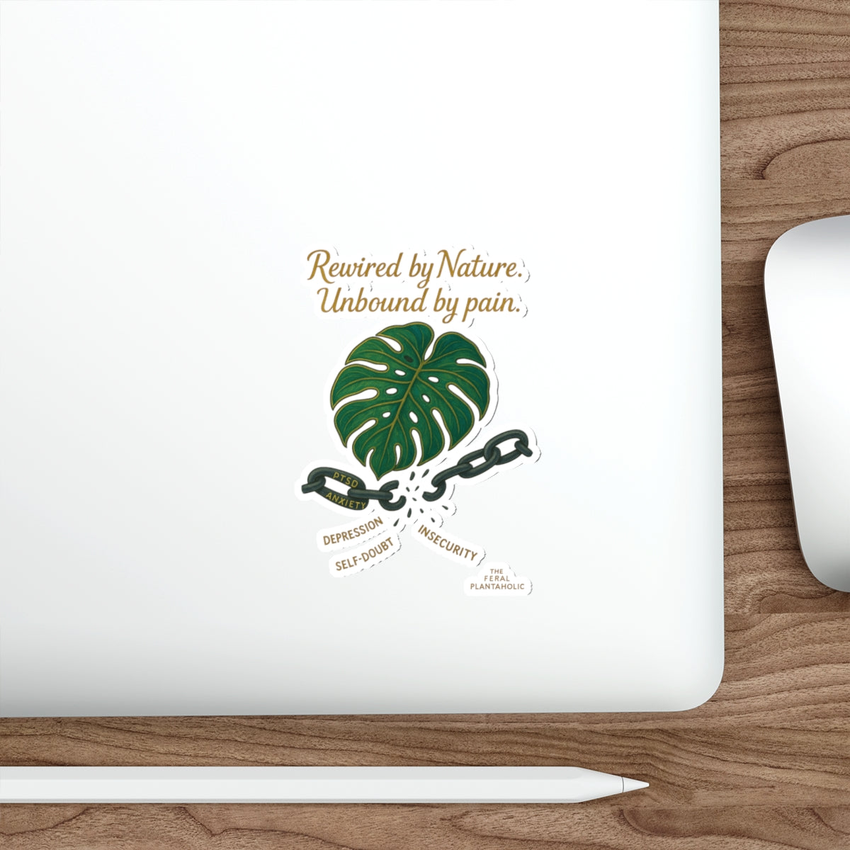 Rewired by Nature Die-Cut Stickers - Empowering Design for Mindfulness and Self-Discovery