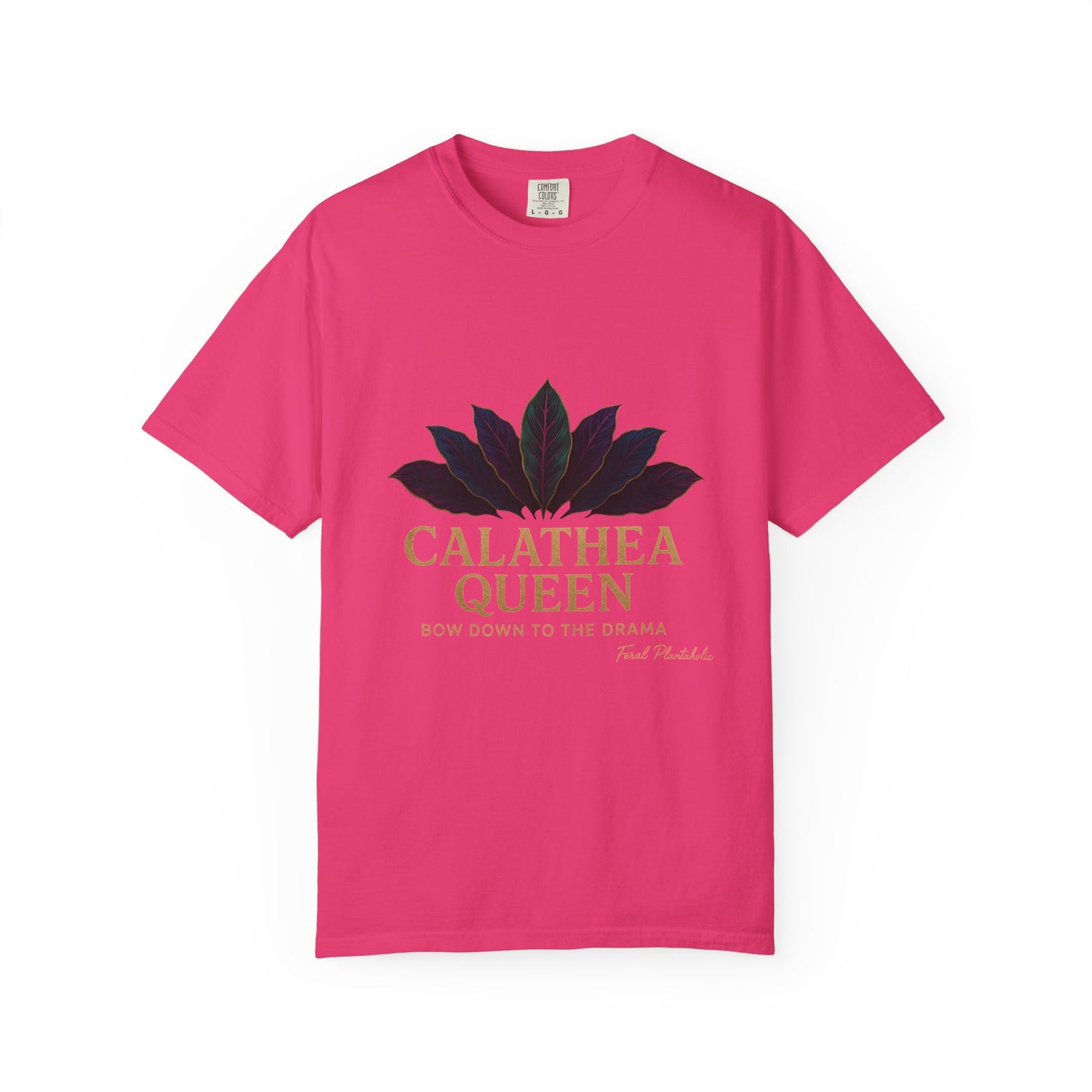 Calathea Queen T-Shirt | Unisex Plant Lover Tee, Botanical Gift, Houseplant Apparel, Nature Lover Wear, Eco-Friendly Statement Top