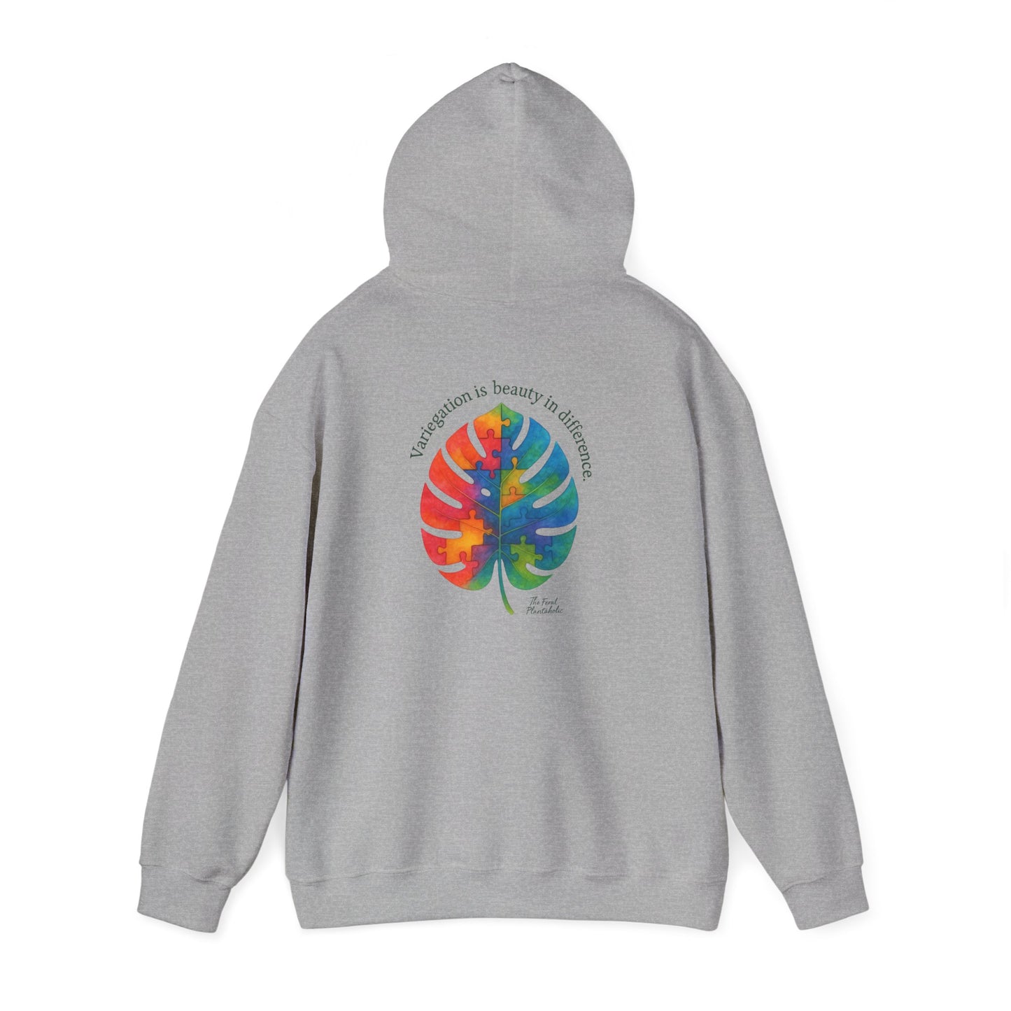 Tropical Vibes Hoodie | Unisex Heavy Blend™ Hooded Sweatshirt, Colorful Leaf Design, Cozy Gift, Casual Wear, Summer Essentials