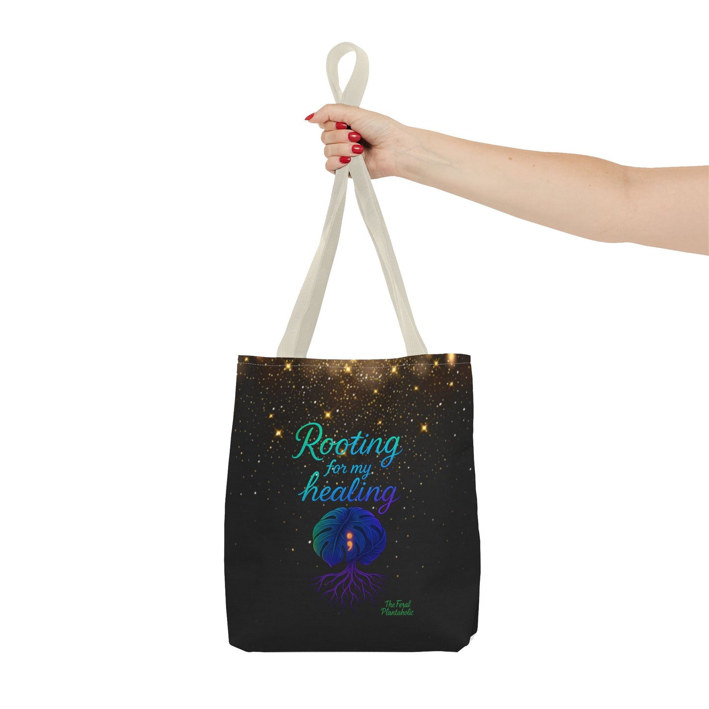 Healing Affirmation Tote Bag, Empowering Tote, Gift for Wellness, Inspirational Bag, Motivational Tote, Self-Care Accessory