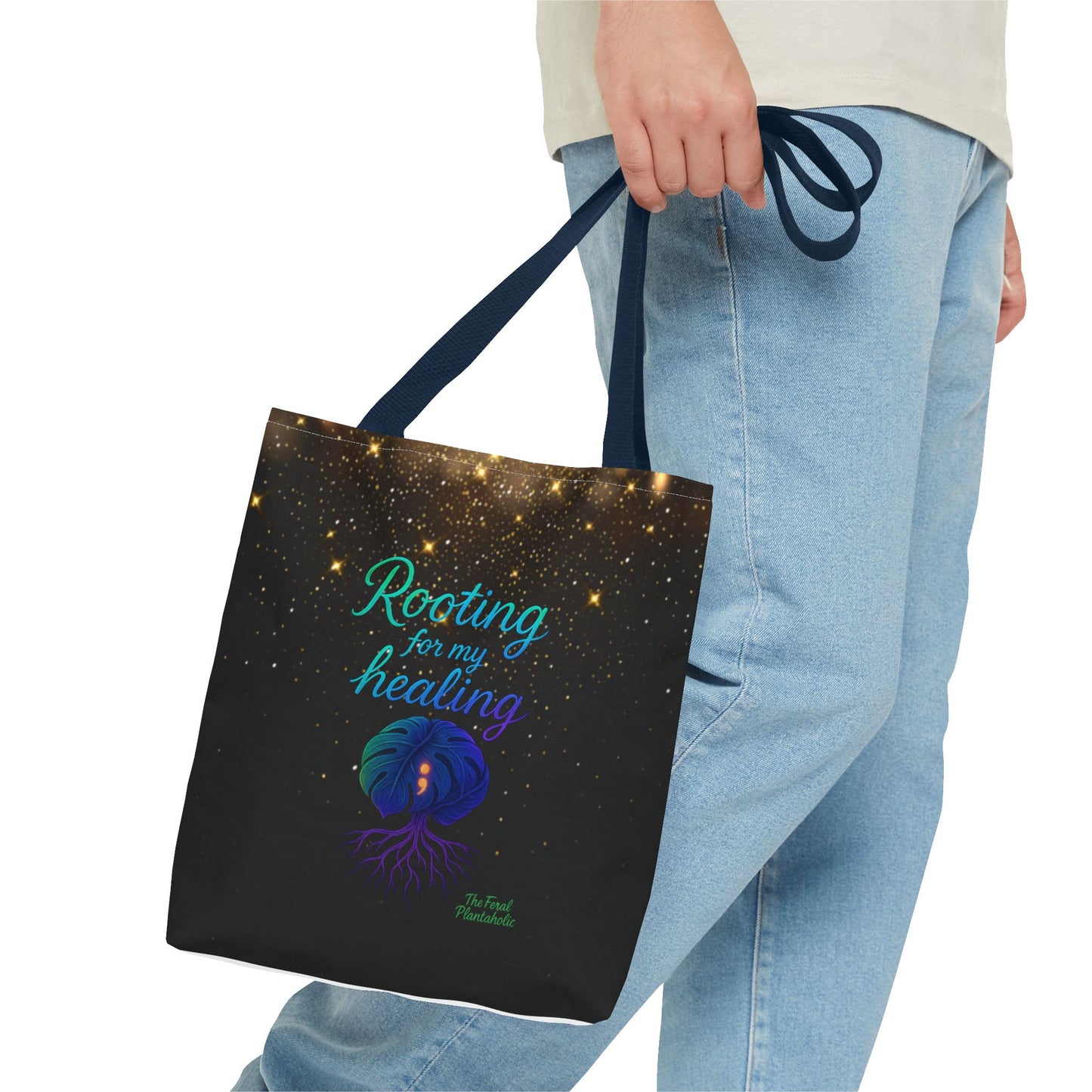 Healing Affirmation Tote Bag, Empowering Tote, Gift for Wellness, Inspirational Bag, Motivational Tote, Self-Care Accessory