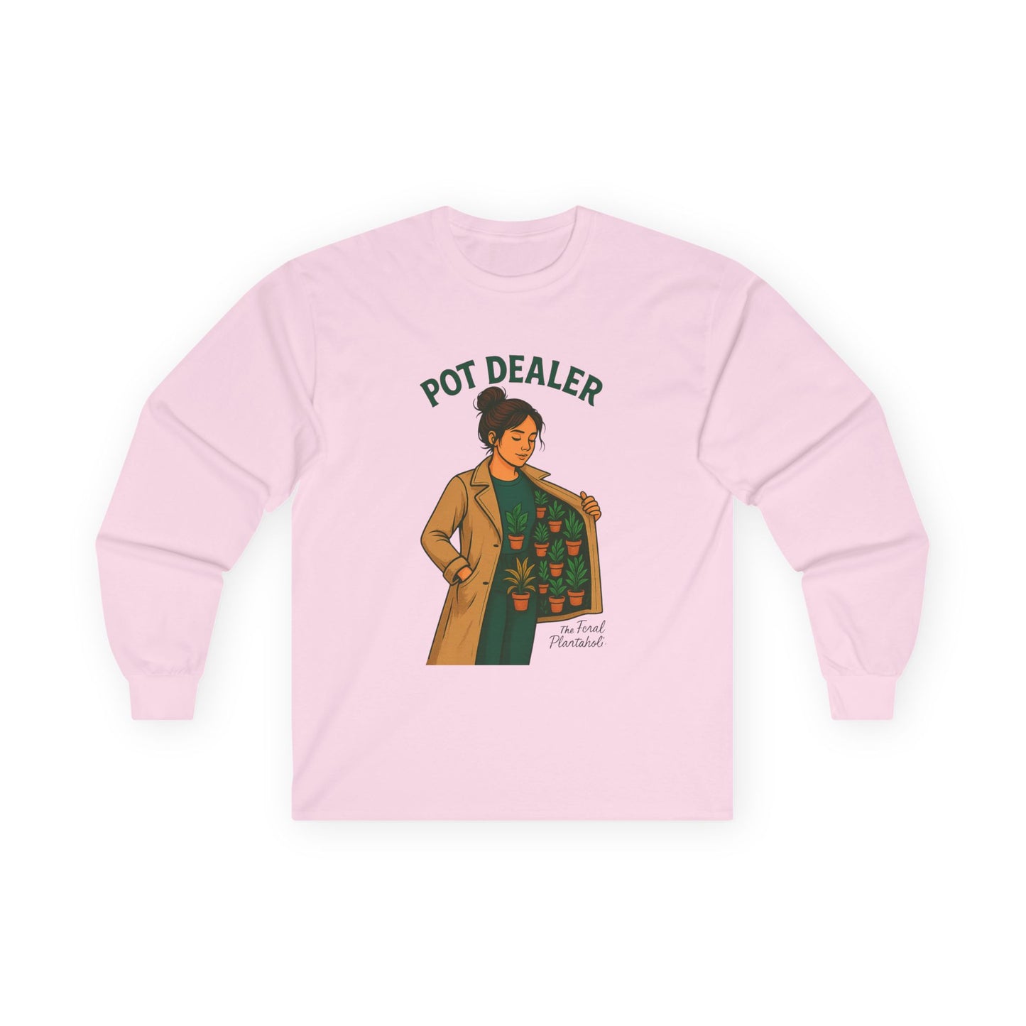 Pot Dealer Long Sleeve Tee, Fun Gift for Cannabis Lovers, Cozy Fall Fashion, Perfect for 420 Celebrations, Plant Lover Gift
