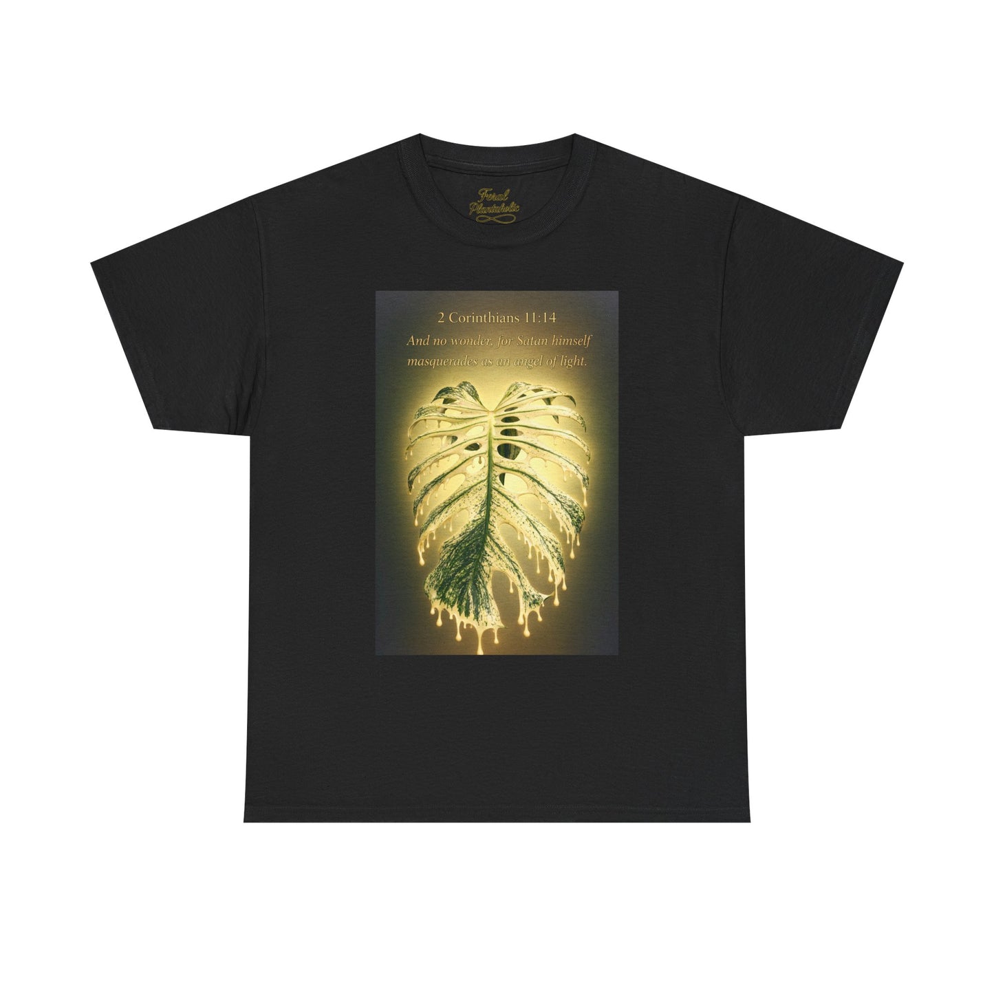 T-Shirt — Devil Monster Monstera Leaf Graphic Tee ("My Favourite Place")