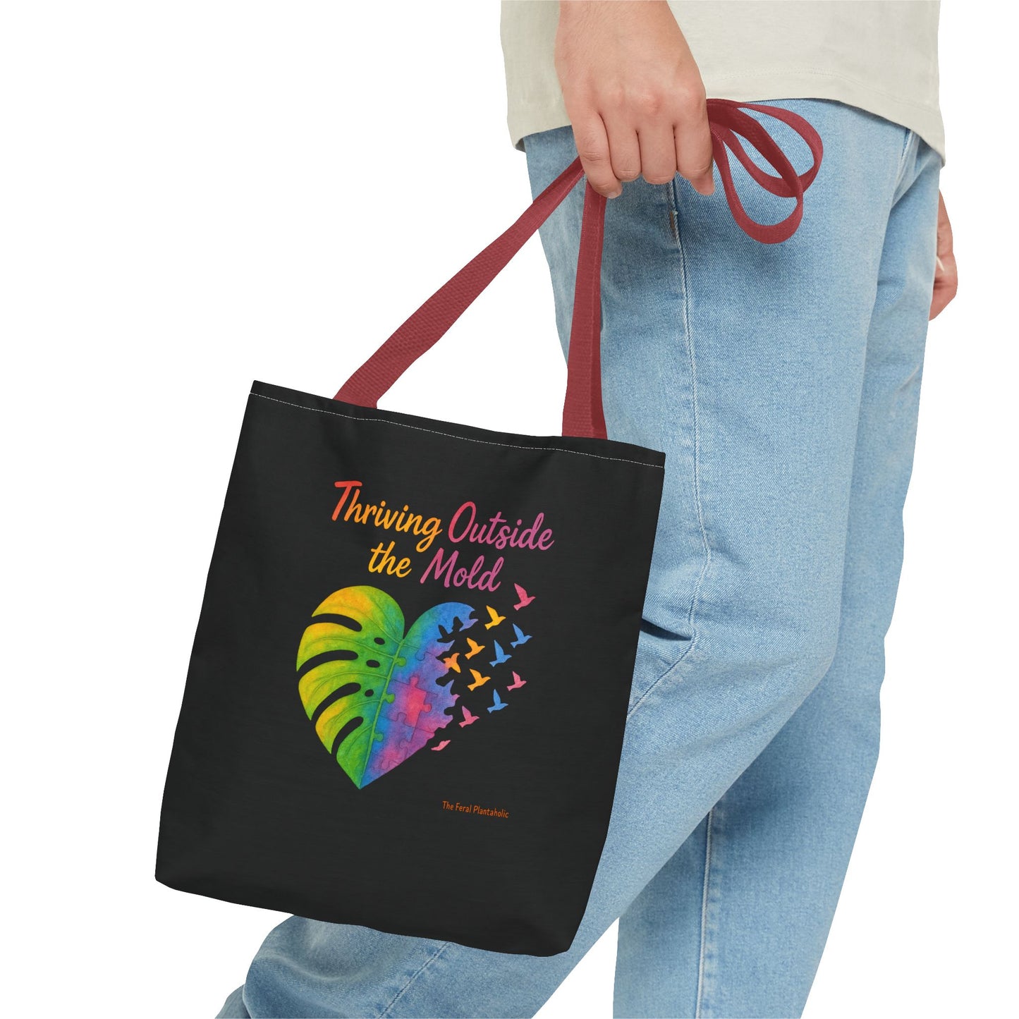 Vibrant Motivational Tote Bag | Thriving Outside the Mold | Eco-Friendly Bag, Inspirational Gift, Beach Tote, Everyday Carryall