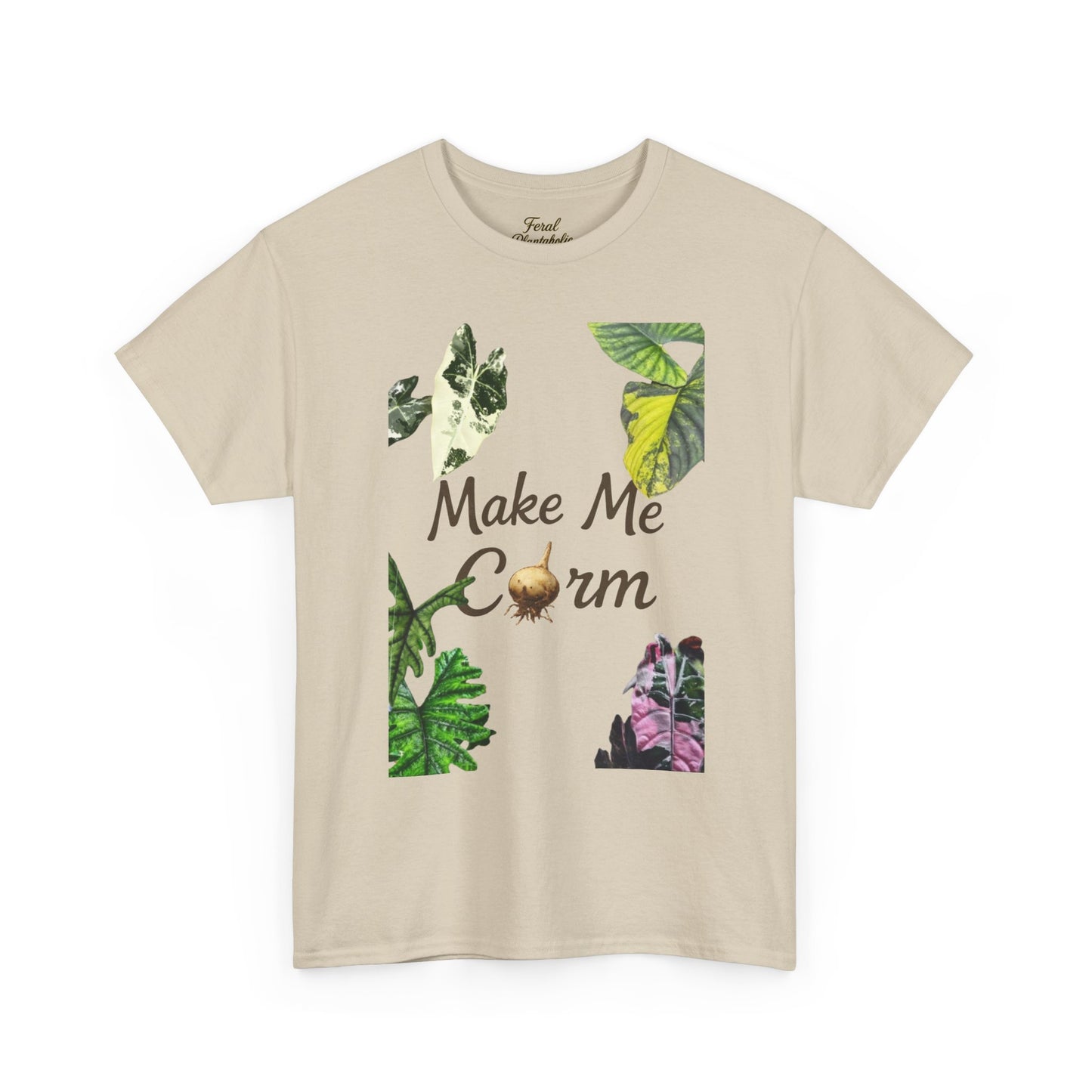 Make Me Corm Tee — Floral Graphic Cotton T‑Shirt