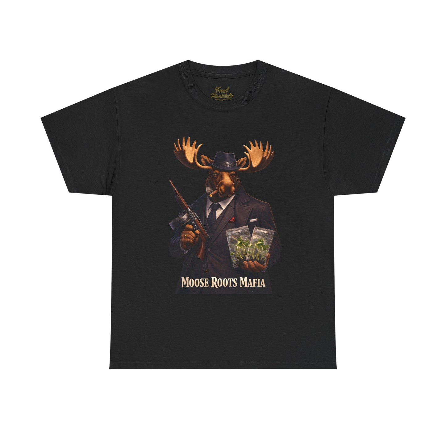 Moose Roots Mafia T-Shirt — Retro Moose Gang Artwork Tee