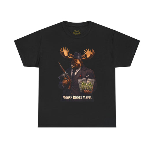 Moose Roots Mafia T-Shirt — Retro Moose Gang Artwork Tee