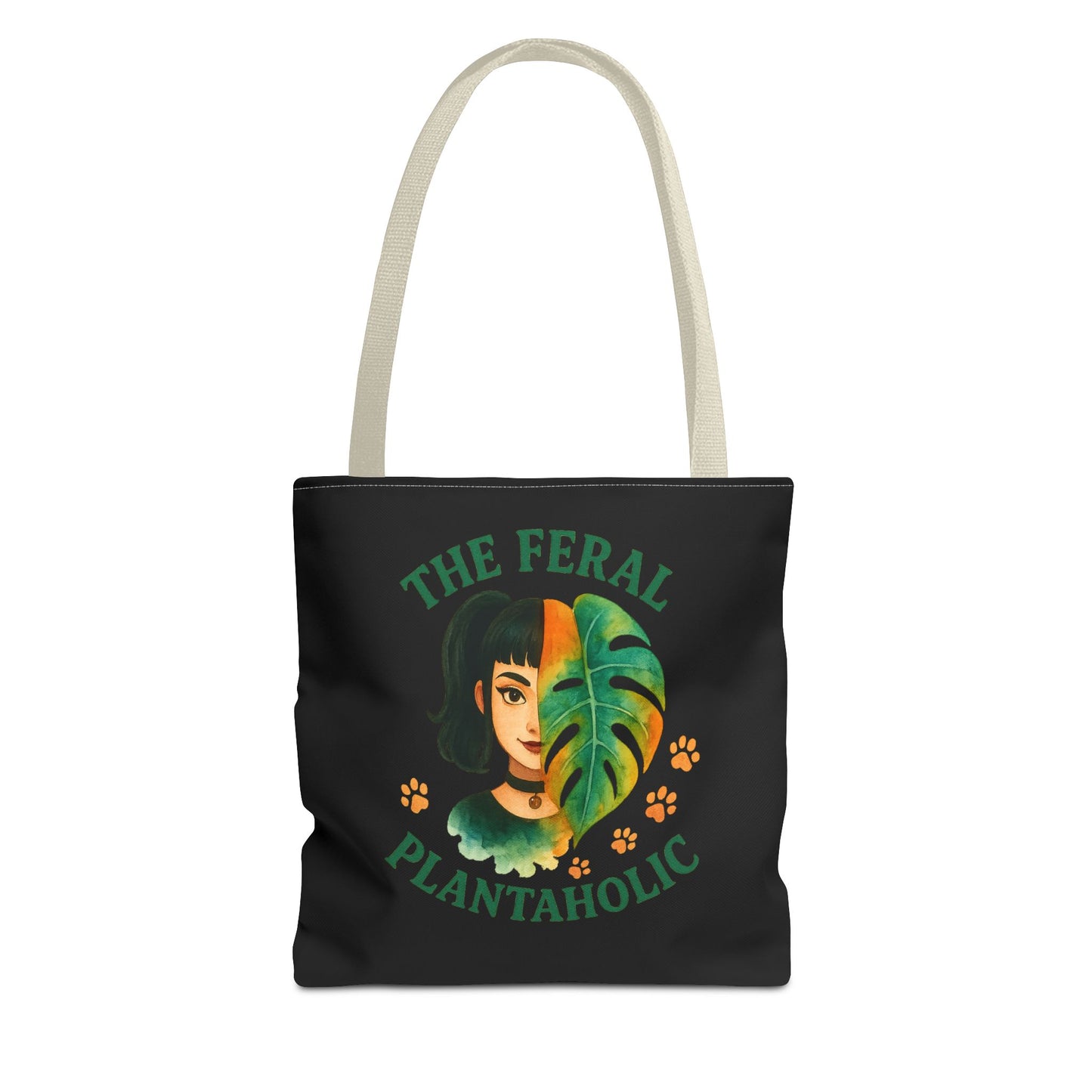 Feral Plantaholic Tote Bag - Eco-Friendly Shopper, Garden Lover Gift, Plant Enthusiast Bag, Botanical Art Tote, Green Thumb Accessory