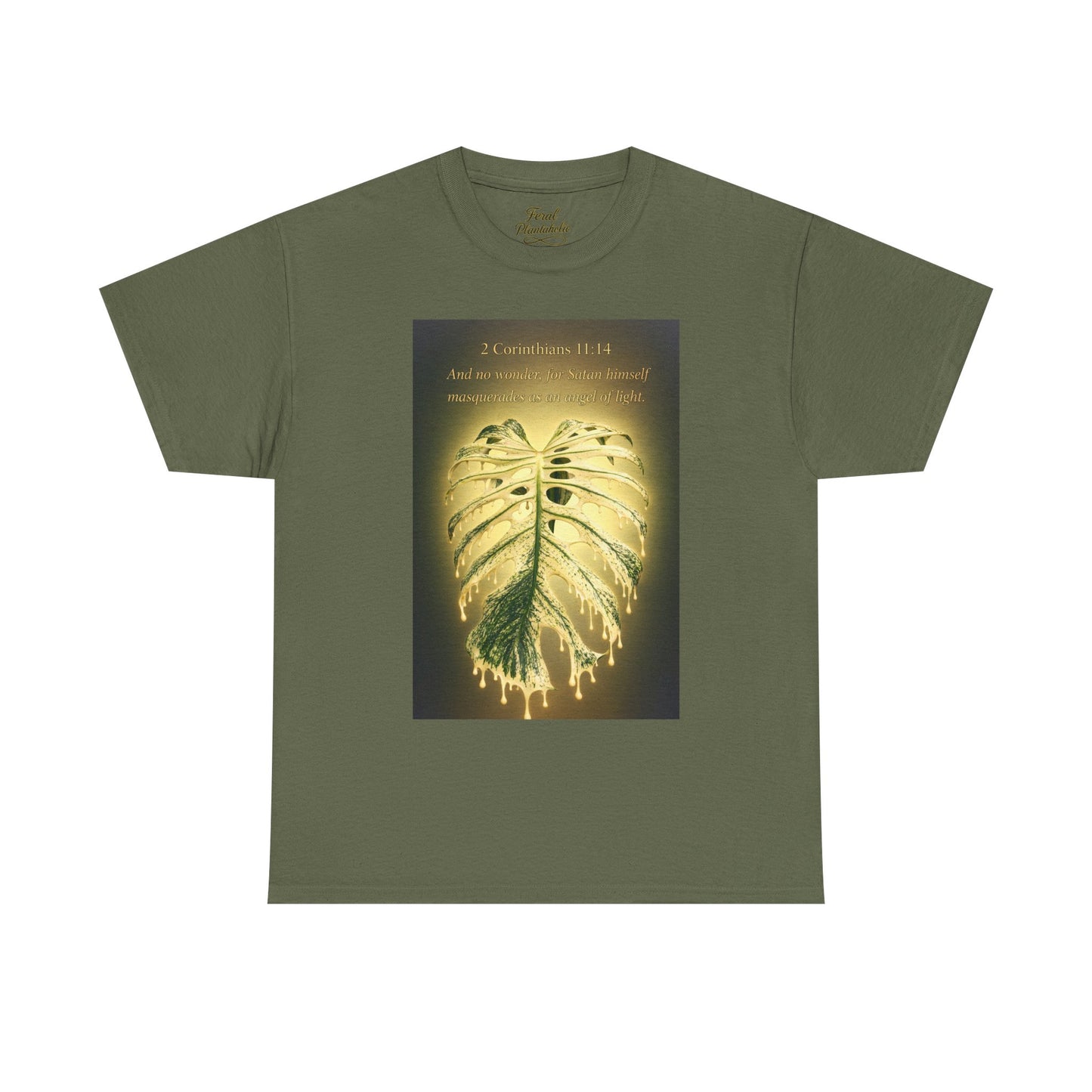 T-Shirt — Devil Monster Monstera Leaf Graphic Tee ("My Favourite Place")